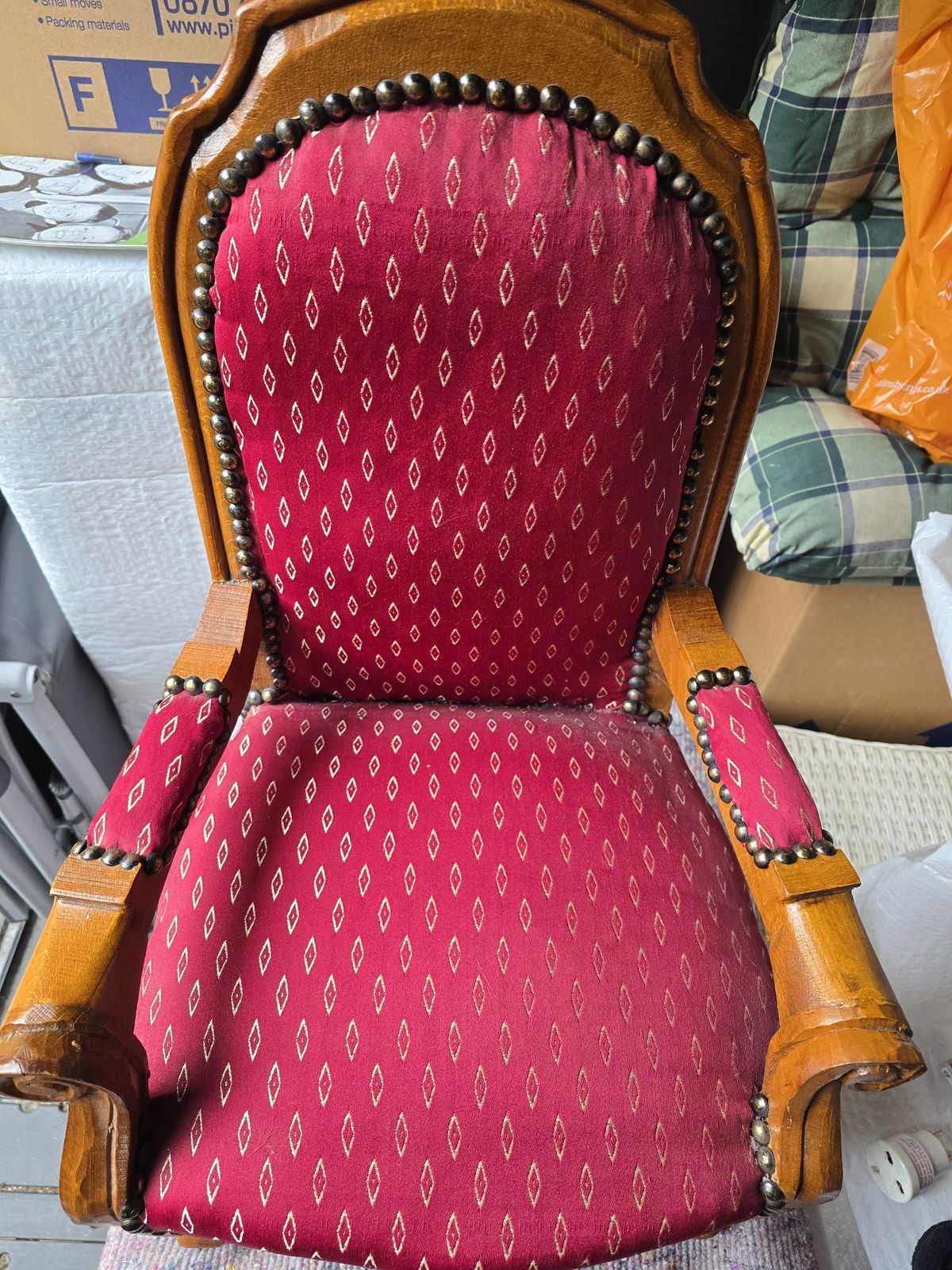 Set Of 3 Child Size Reproduction Louis XIV Style Chairs photo vintage