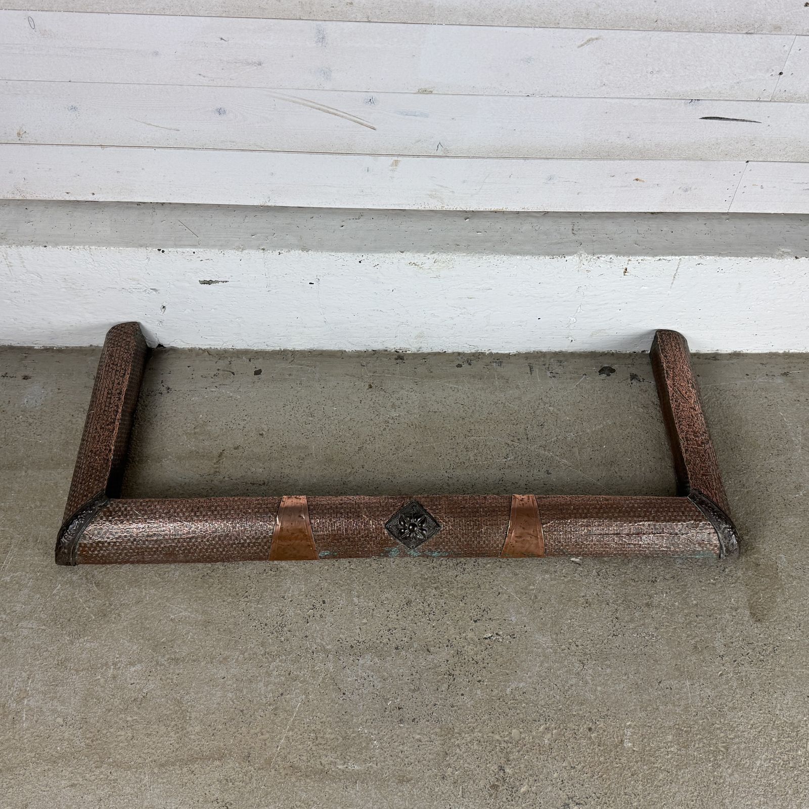 Simple Antique Copper Fireplace Fender photo Home Fixtures