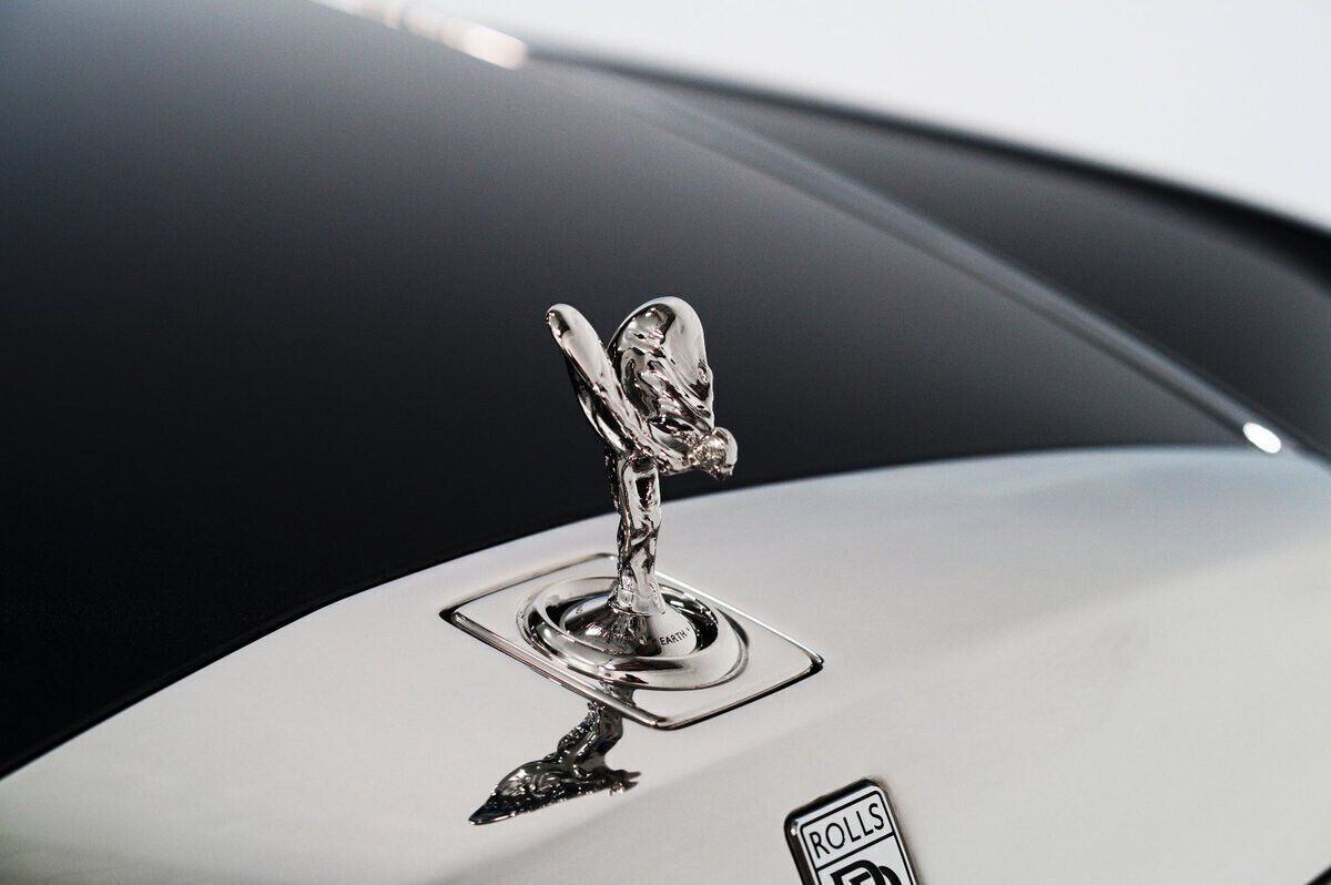 Genuine Rolls Royce Spirit Of Ecstasy Bonnet Hood Emblem Mascot Titanium Silver Rr Cullinan Suv Phantom Ghost Spectre Wraith Dawn Bentley