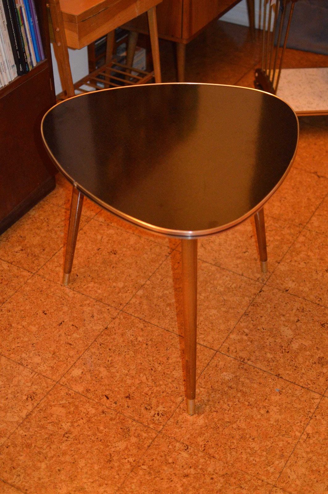 Vintage 50s Mid Century Nordic Modernist Rockabilly Desk Tripod Desk photo furniture