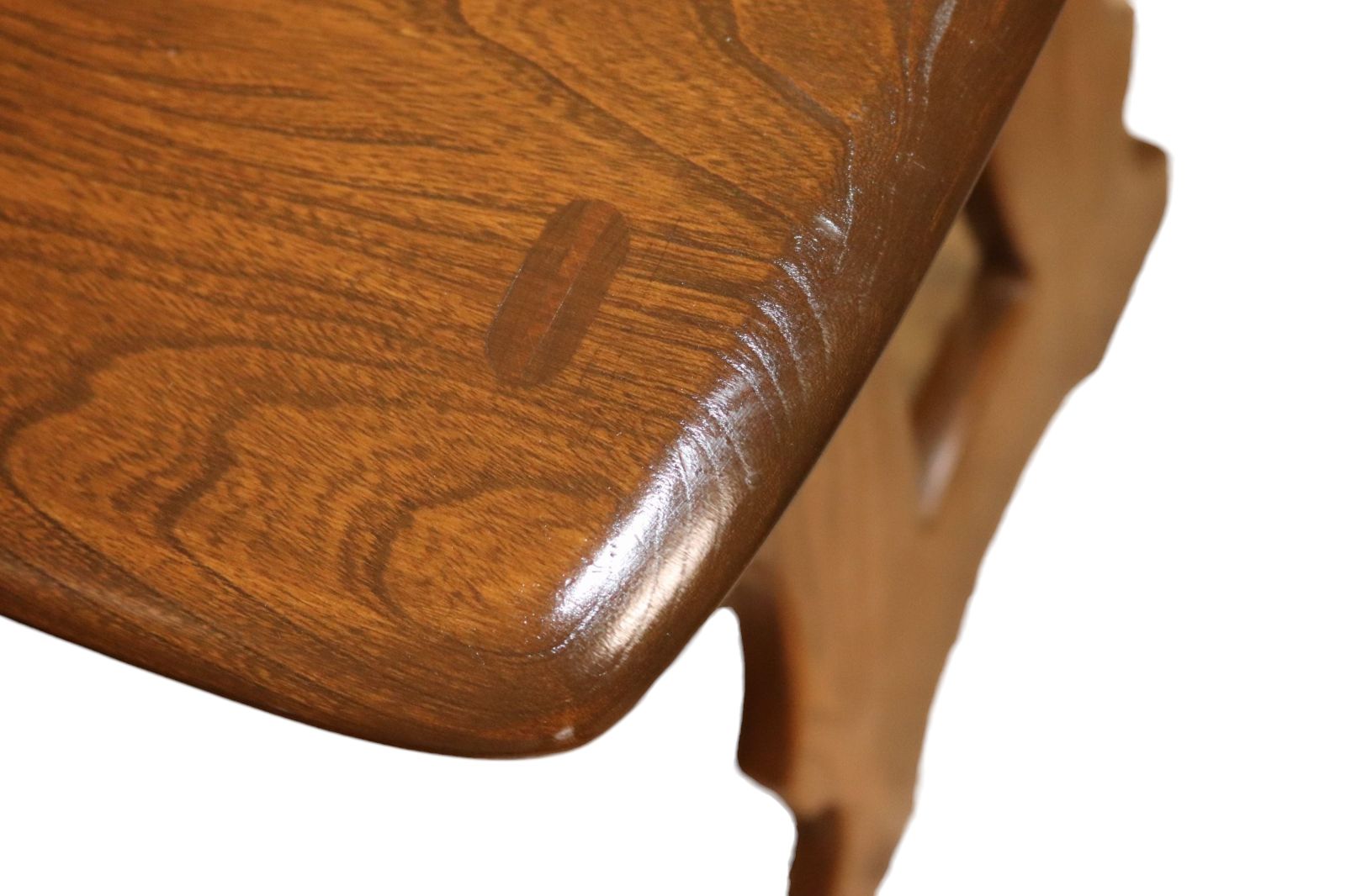 Vintage Ercol 'Golden Dawn' Elm Nest Of Tables photo vintage