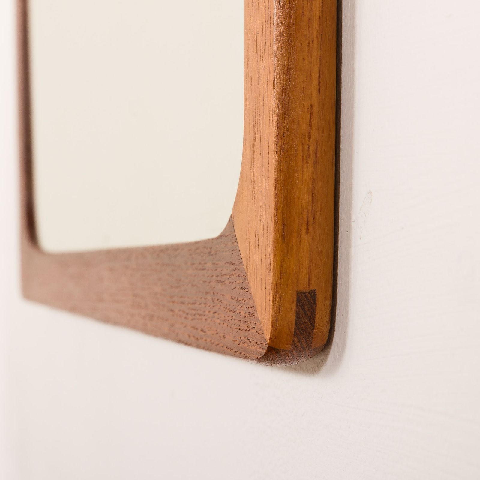 Home Decor Scandinavian Mid Century Teak Mirror With A Console, 1960s photo