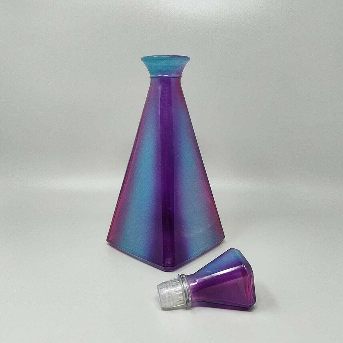 1970s Stunning Decanter Or Decorative Bottle By Luigi Bormioli. Made In Italy photo 353.0