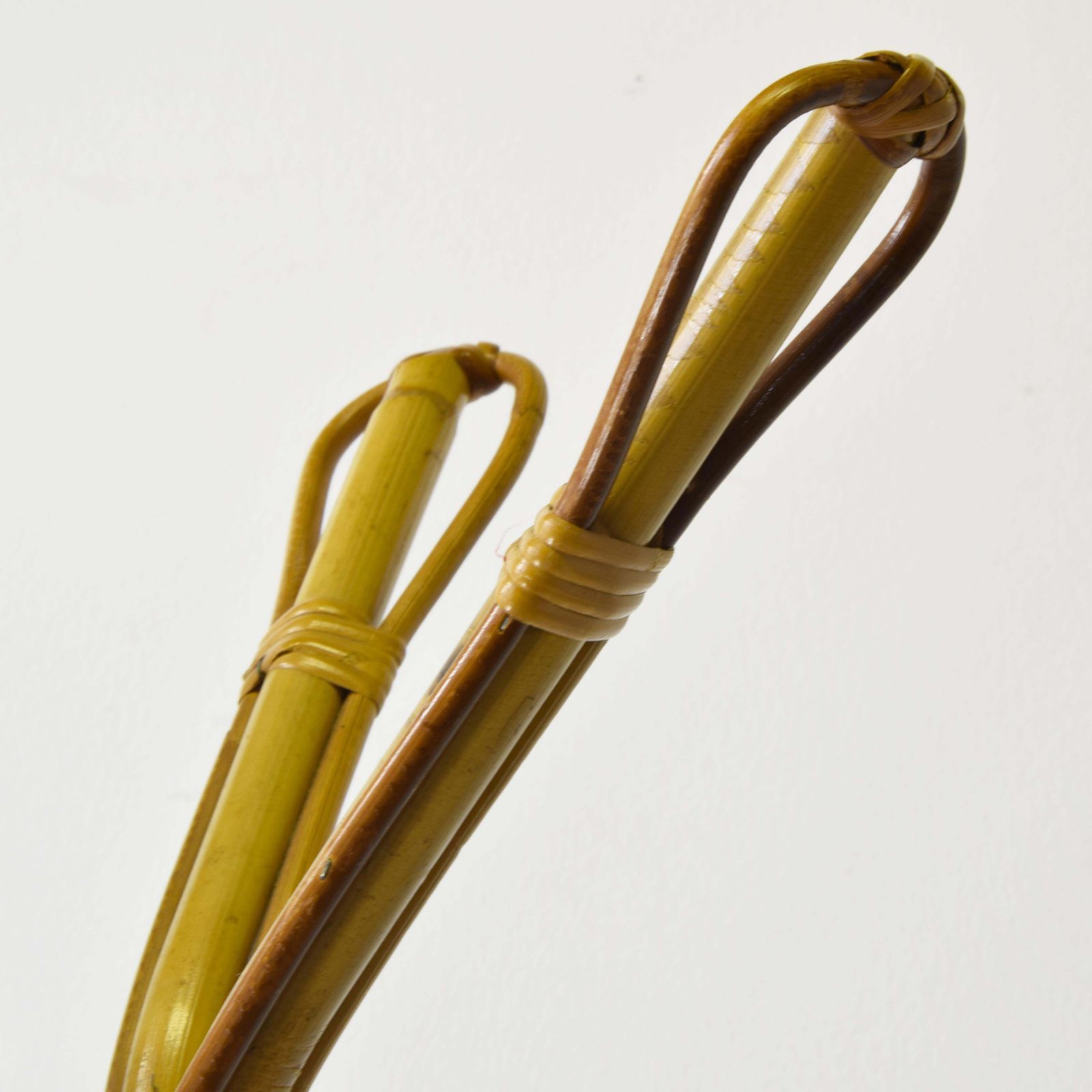 Bamboo Coat Rack, Italian Production From The 1960s. photo vintage