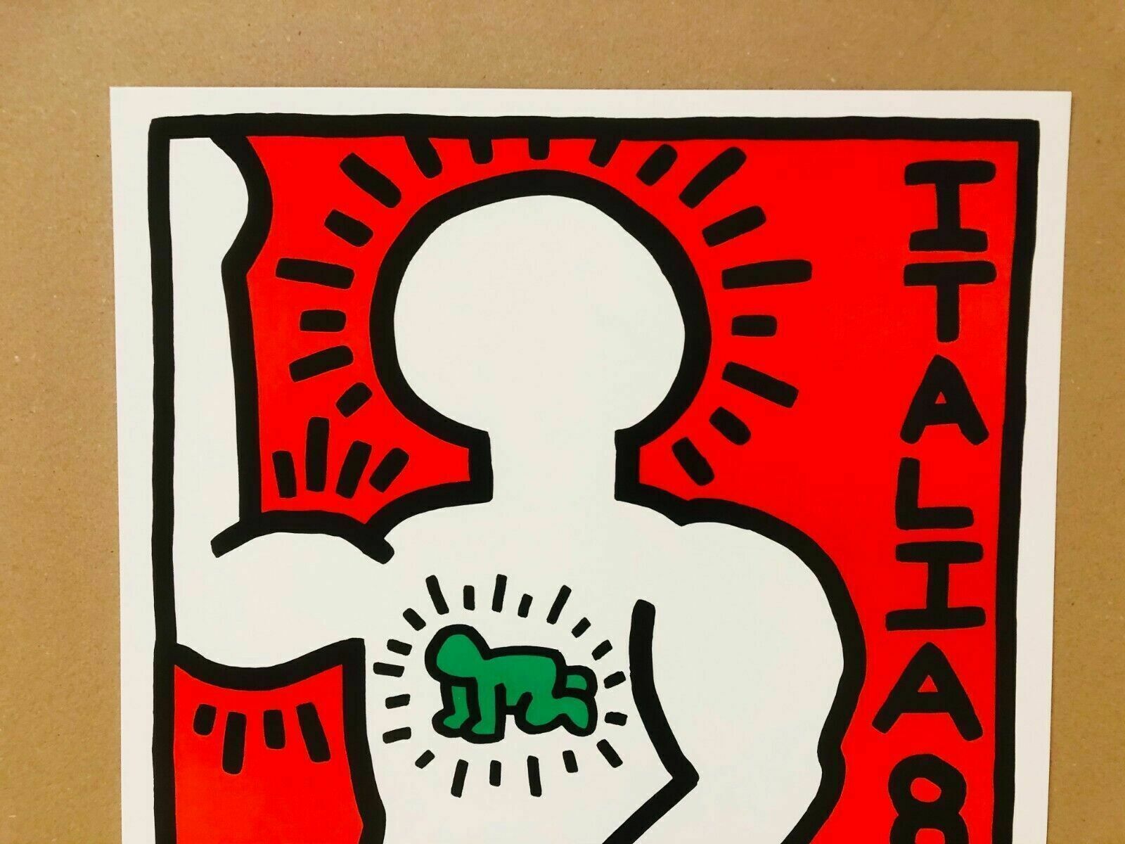 Keith Haring (After)   Lucio Amelio Napoli     Exhibition Poster Printed In Offset Lithography photo 300.0