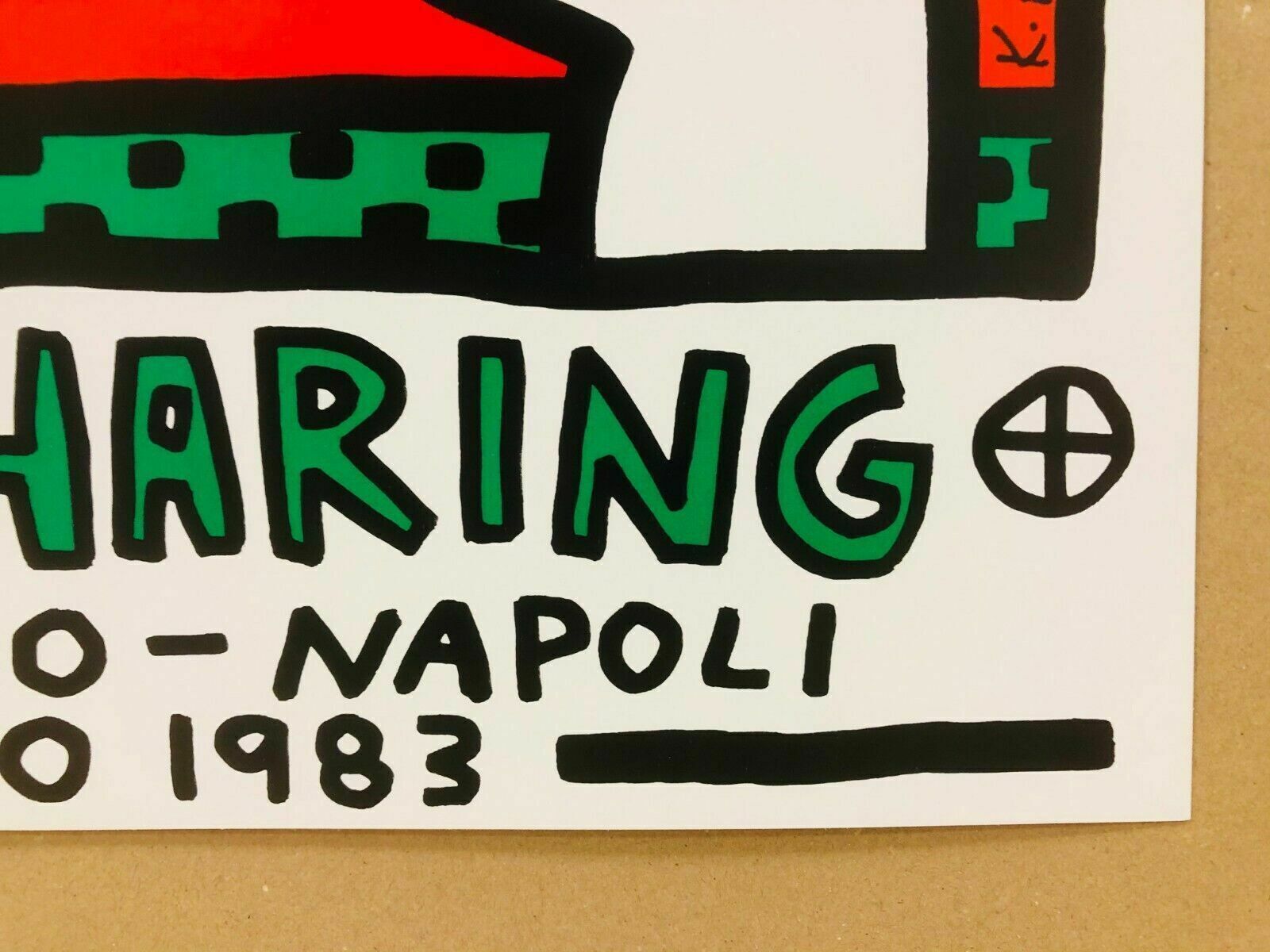 Art Keith Haring (After)   Lucio Amelio Napoli     Exhibition Poster Printed In Offset Lithography photo
