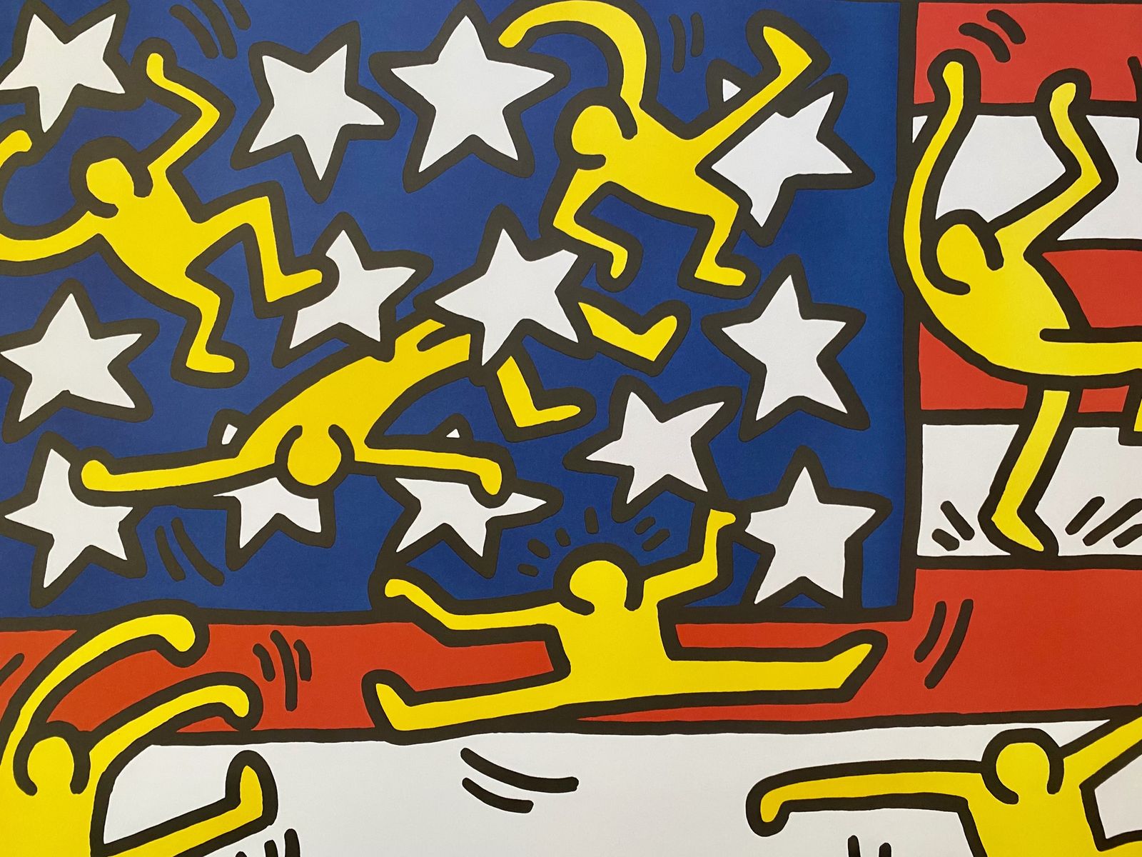 photo for sale Keith Haring, 1990s   American Festival   Exhibition Poster Printed In Offset