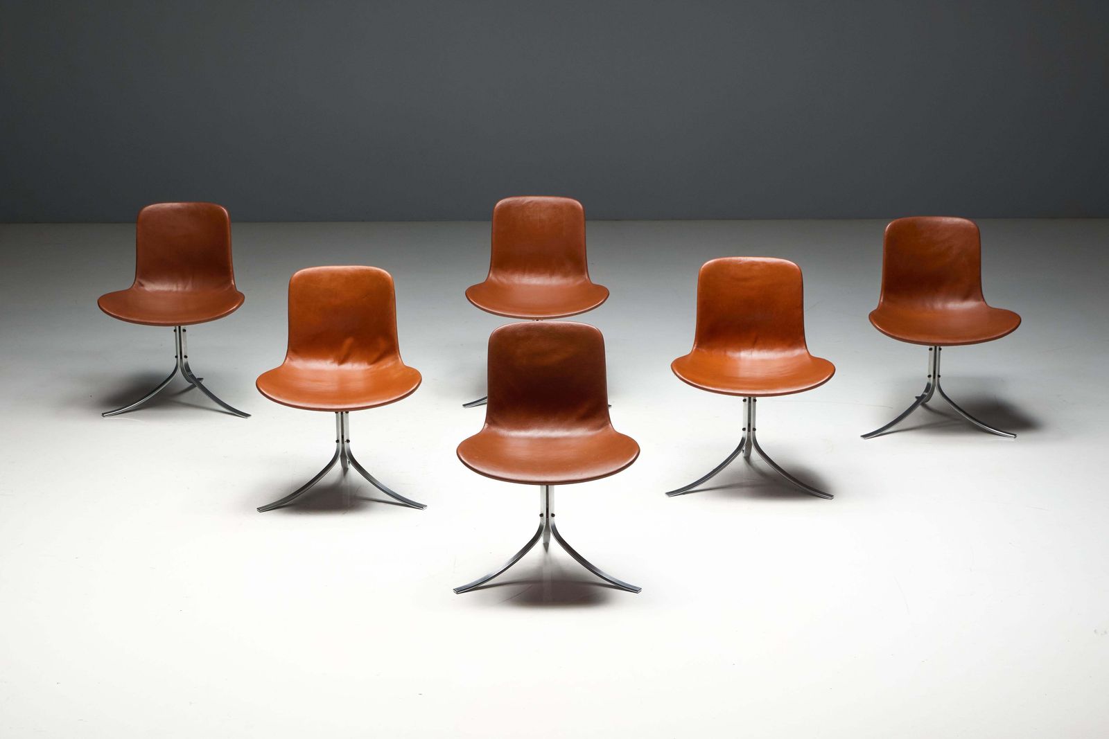 photo for sale Pk9 Dining Chairs By Poul Kjærholm For E. Kold Christensen, Denmark, 1960s