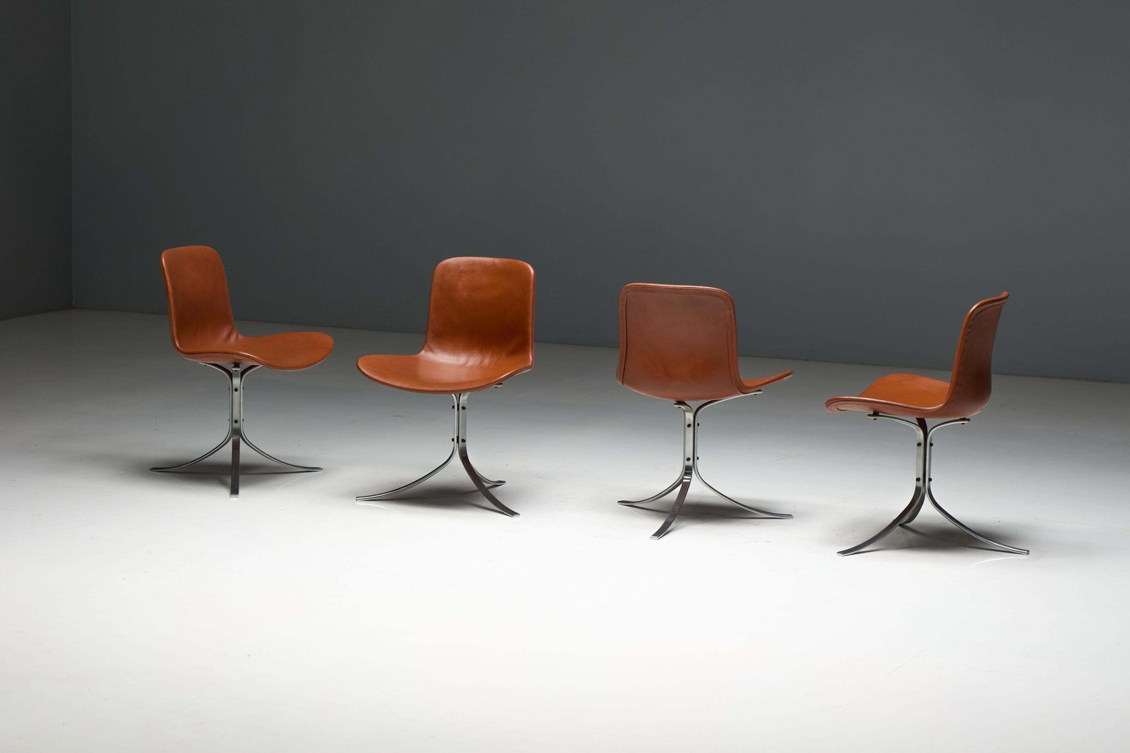 5623.0 Pk9 Dining Chairs By Poul Kjærholm For E. Kold Christensen, Denmark, 1960s photo