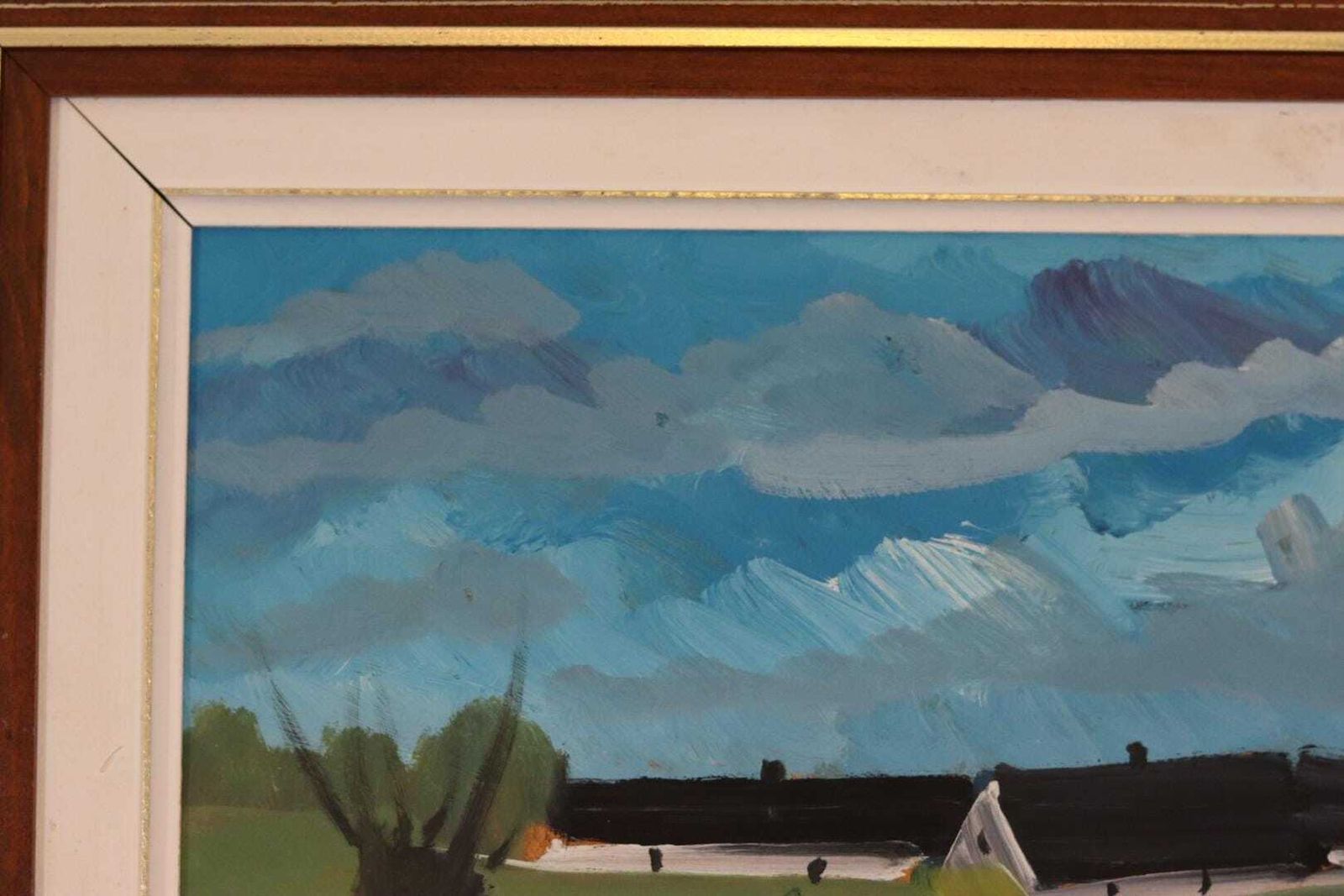 Original Mid Century Swedish Oil On Panel – “Afton Skåne” By Louis Zelig – Signed & Framed – 53 × 43 Cm (20.9" × 16.9") photo 275.0