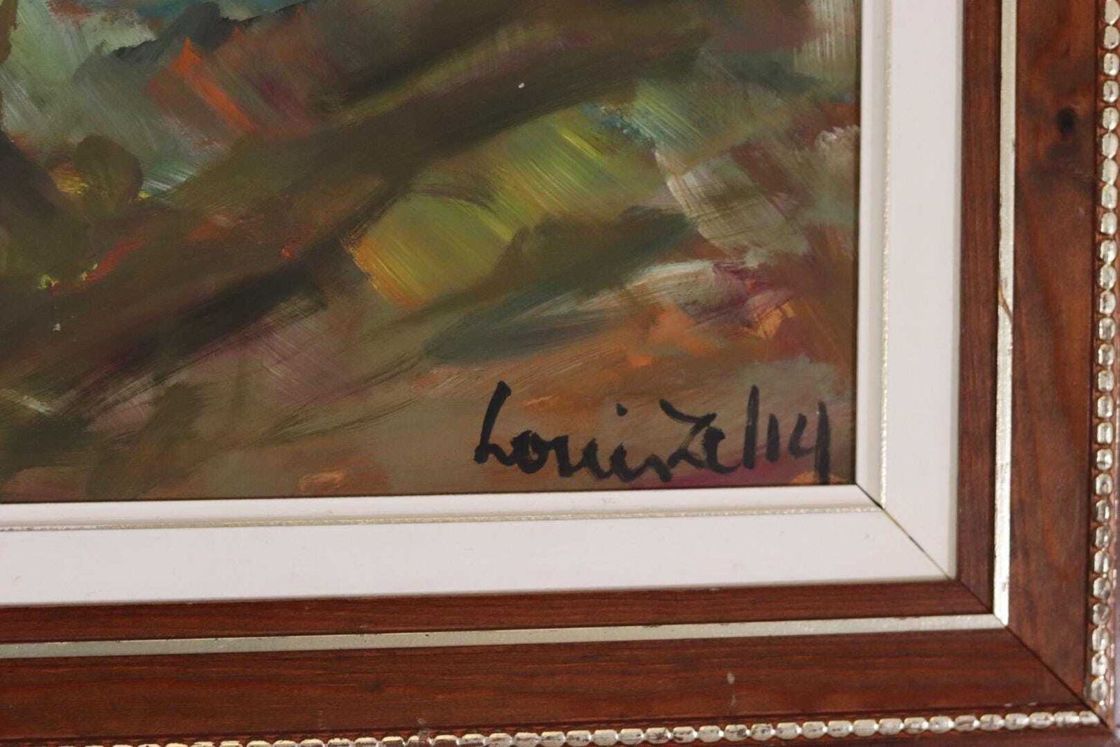 Art Original Mid Century Swedish Oil On Panel – “Afton Skåne” By Louis Zelig – Signed & Framed – 53 × 43 Cm (20.9" × 16.9") photo