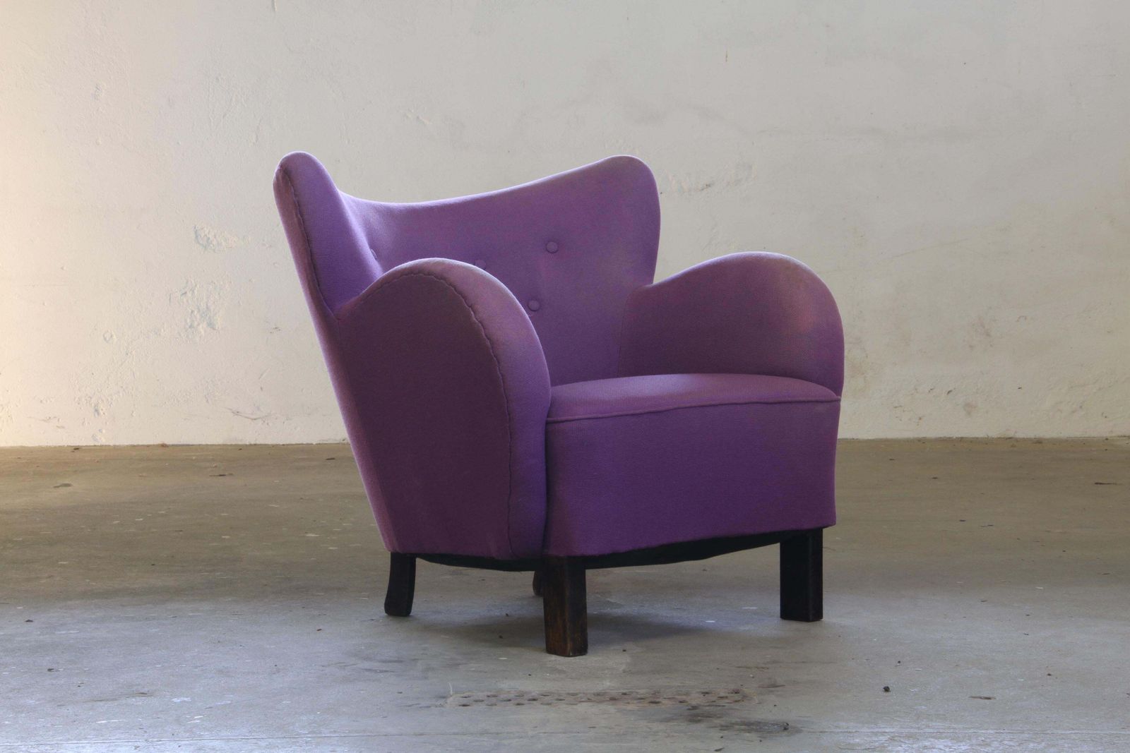 Vintage Danish 1930s Club Lounge Chair, Style Of Fritz Hansen & Flemming Lassen photo Furniture