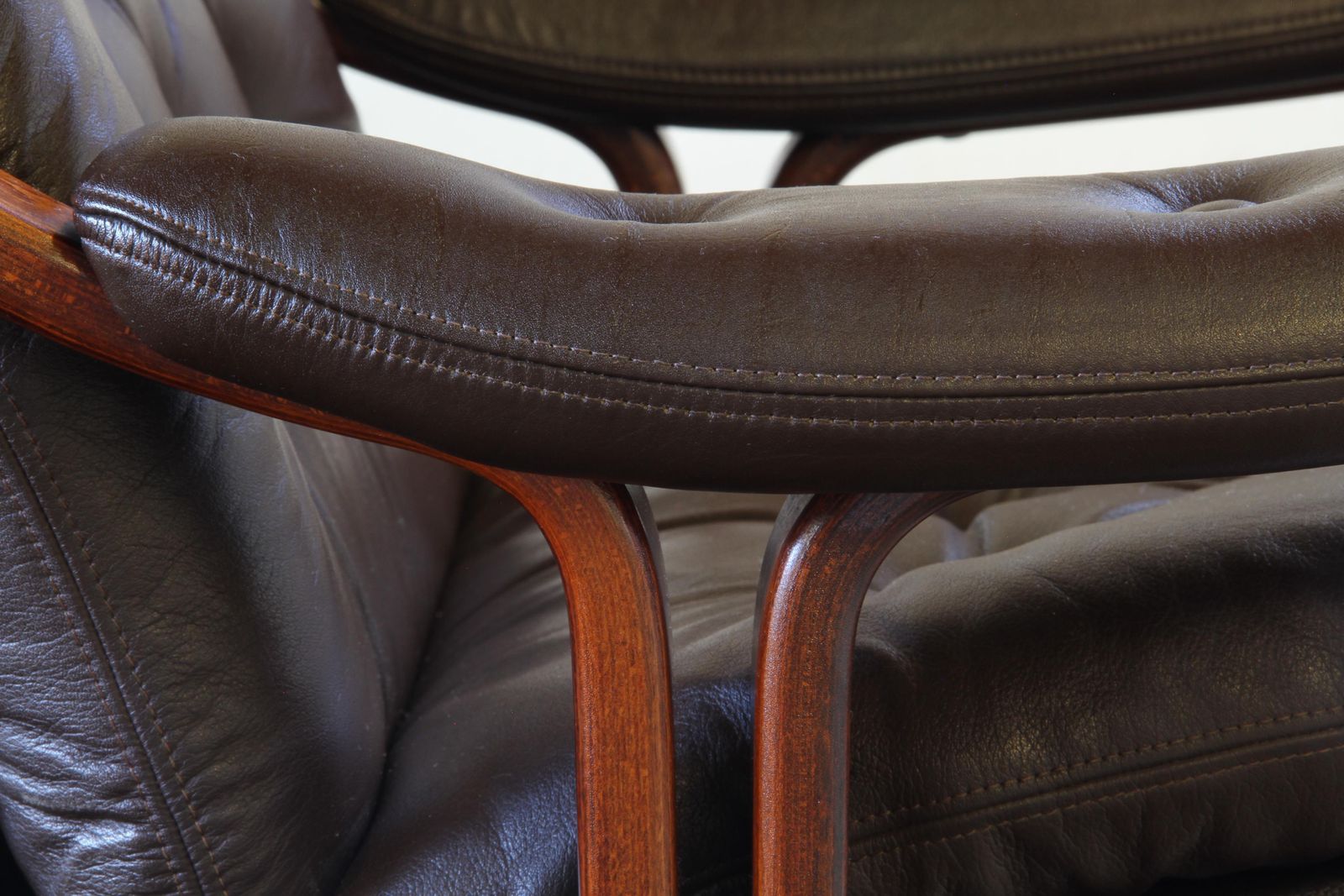 Furniture Pair Of Vintage 1970s Norwegian Modernist Lounge Chairs, Attr. Jon Hjortdal photo