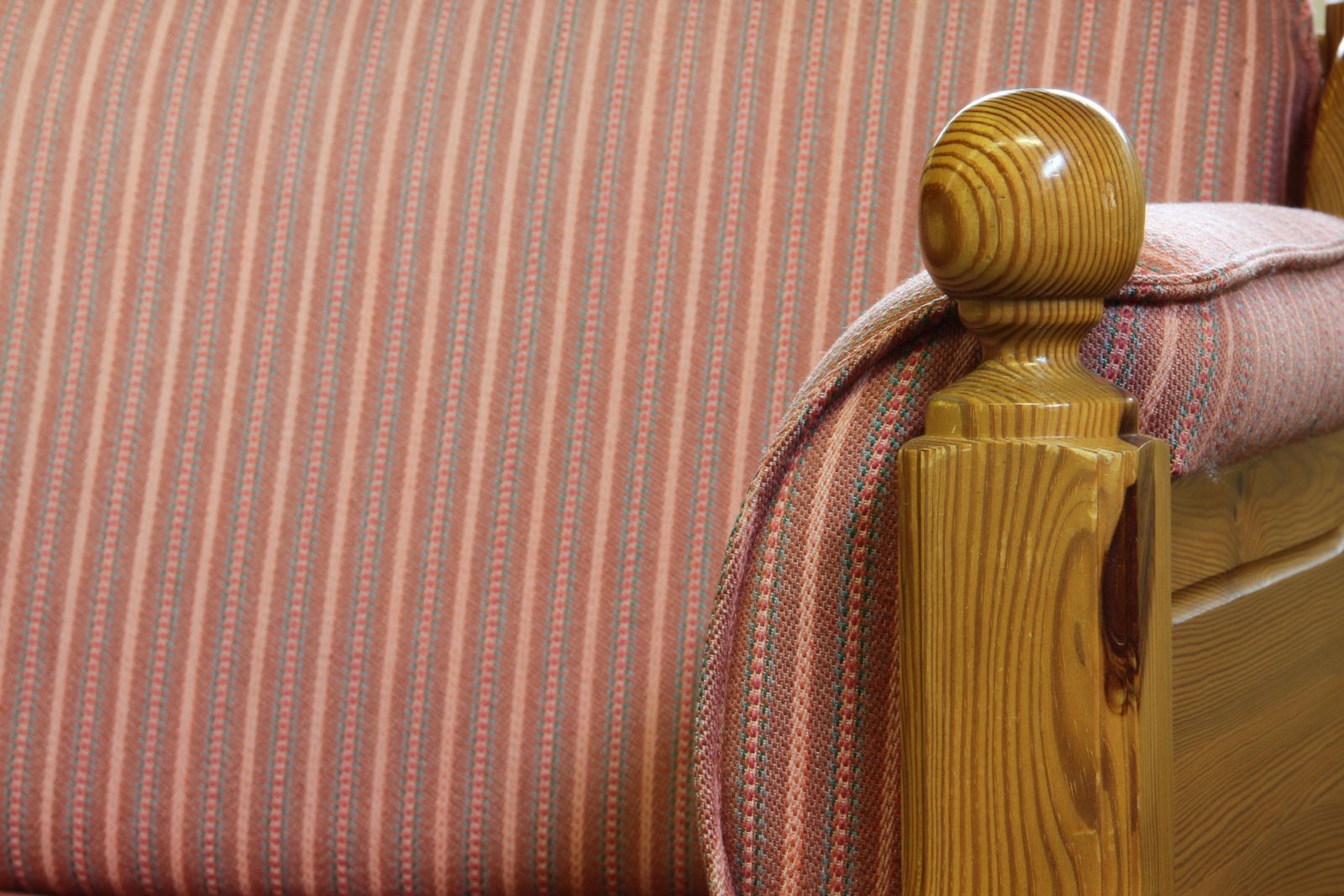 Vintage Mid Century Danish Pine Lounge Chair, 1970s photo vintage