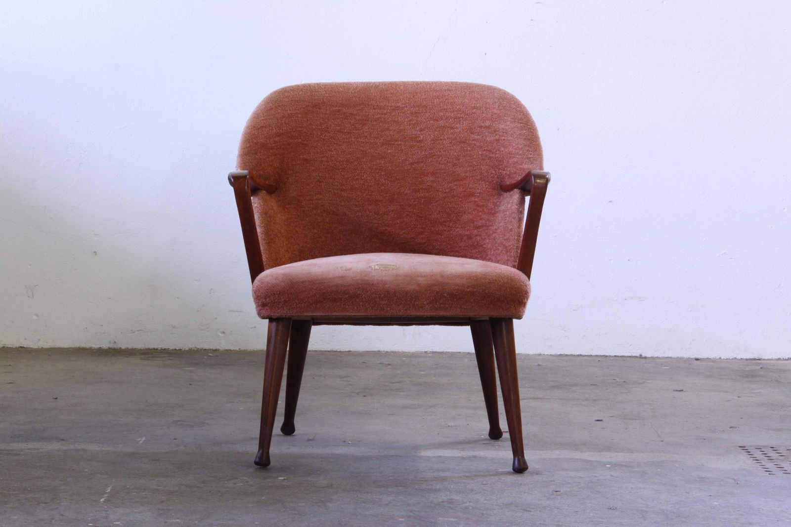 Vintage 50s Teak Organic Modernism Armchair   Scandinavian Design photo for sale
