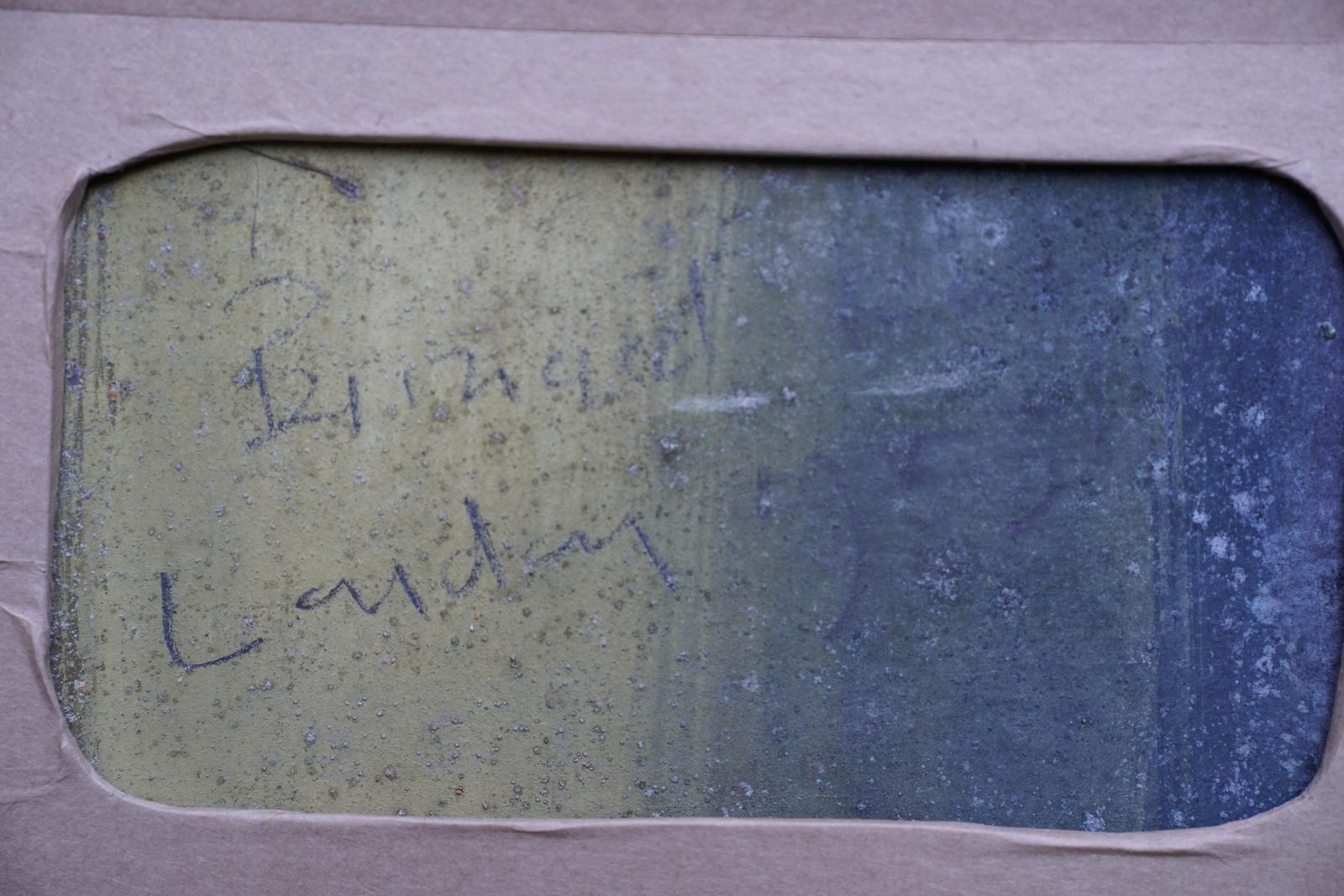 photo for sale Bernard Kayred Abstract, London 1955   British Abstract Expressionist Art Oil Painting1955