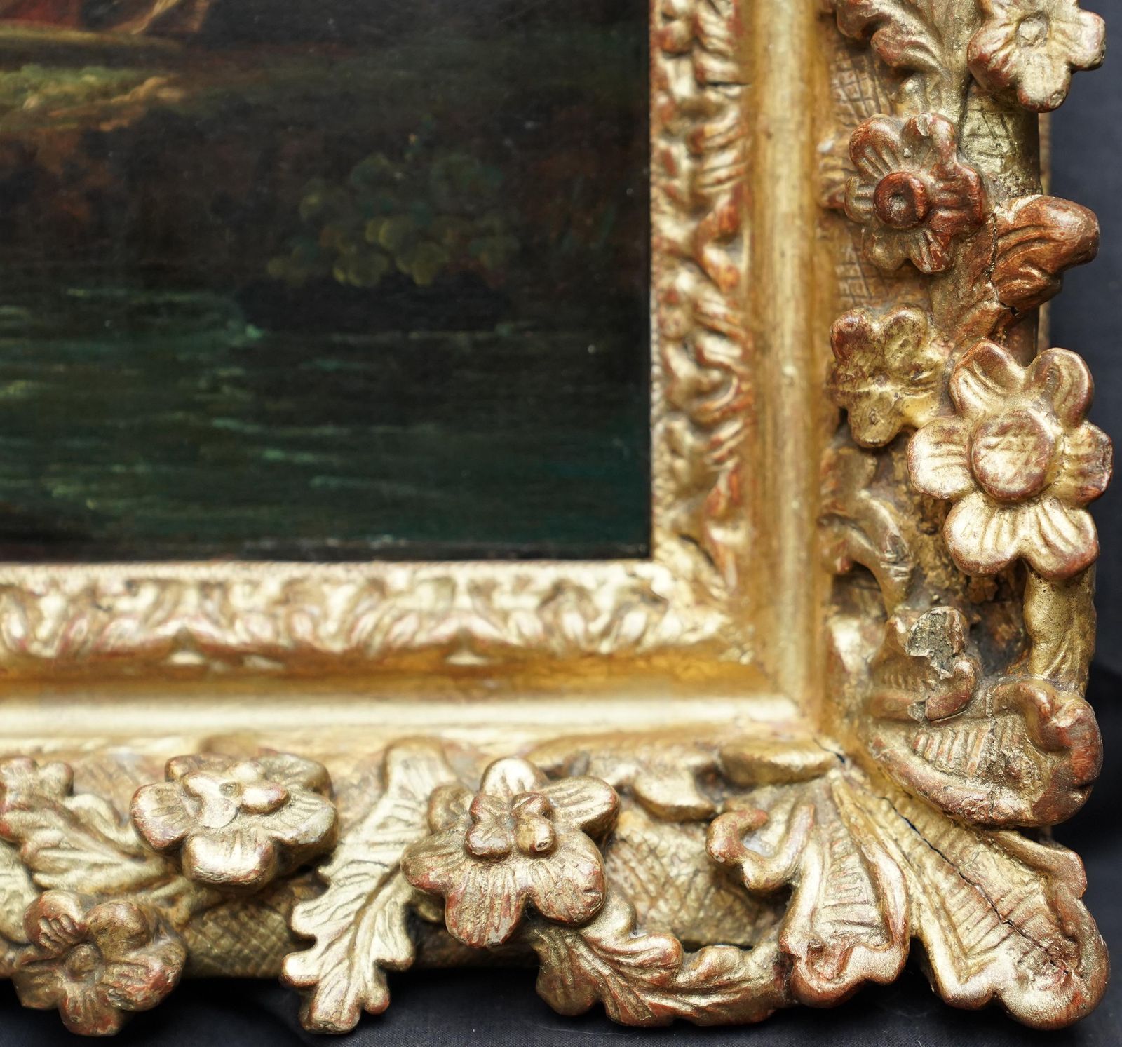 photo for sale Figures In A River Landscape   British Old Master Figurative Art Oil Paintingcirca 1750