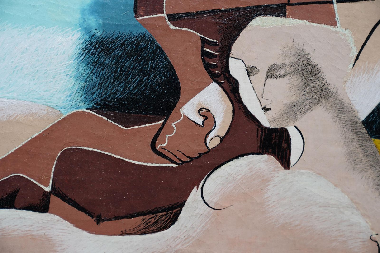 Blair Hughes Stantontwo Figures 1939   British Surrealist Art Figurative Painting1939 photo Art
