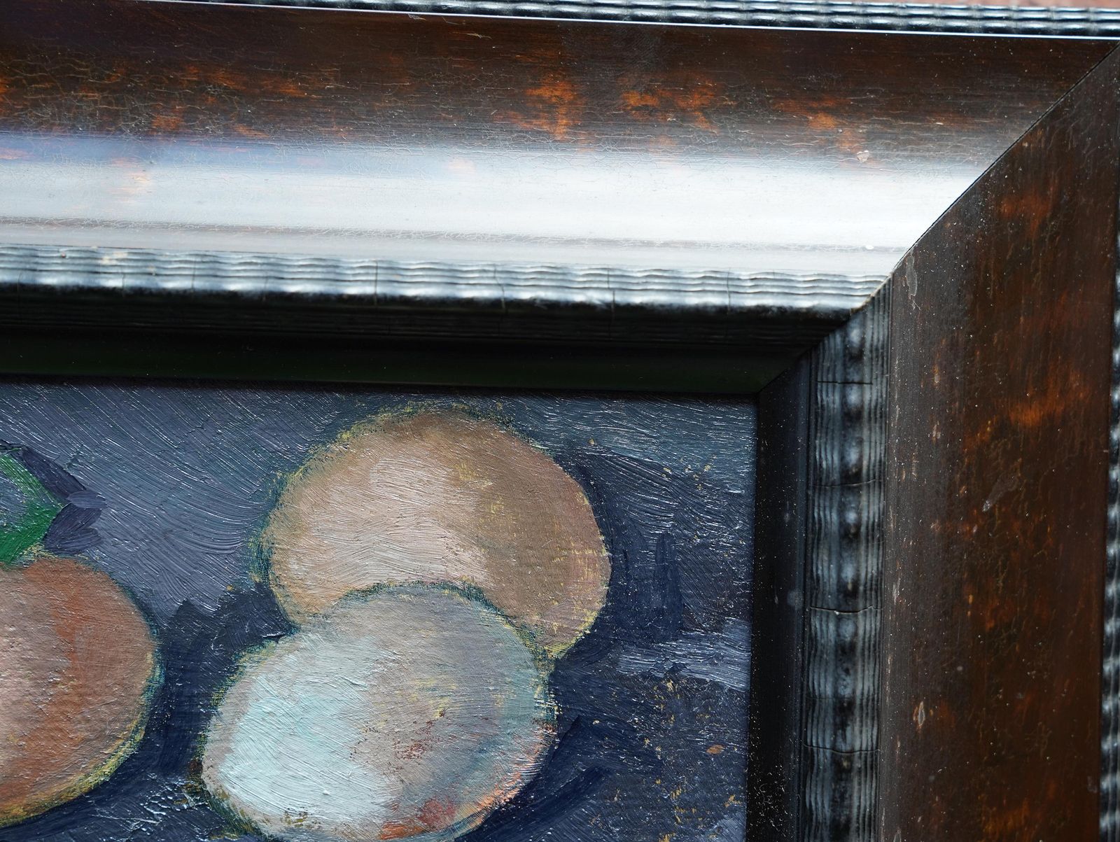 Peter L Fieldstill Life Of Beans And Eggs   British 50's Post Impressionist Art Oil Paintingcirca 1955 photo buy