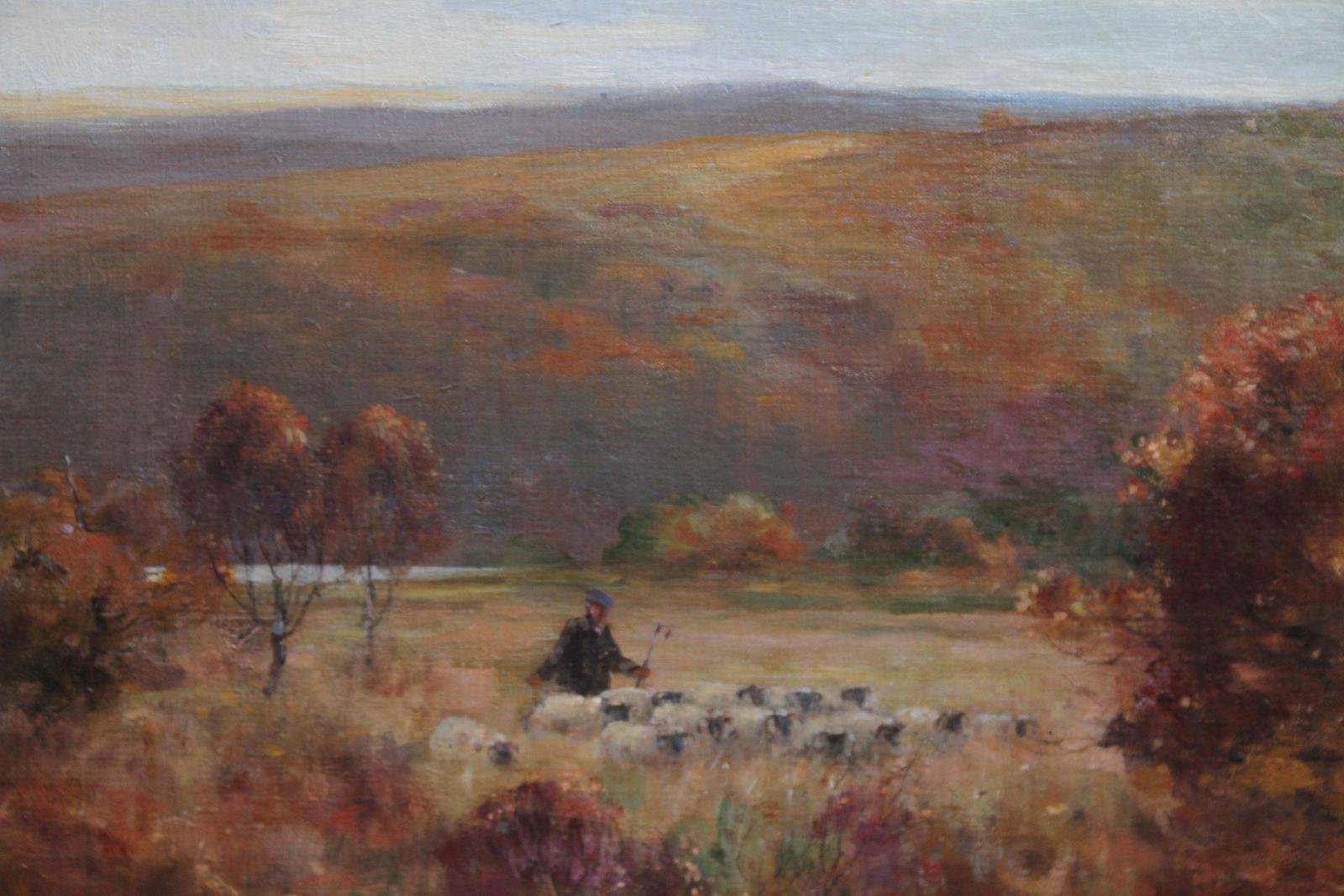 David Fultonpastoral Landscape   Scottish Art 1900 Impressionist Landscape Oil Paintingcirca 1900 photo vintage