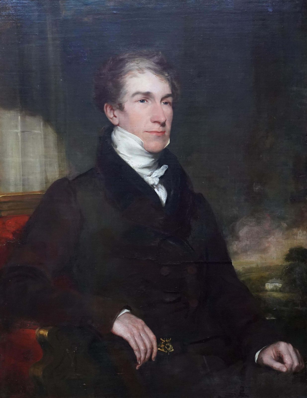 Art Portrait Of William Cooper   British Victorian Art Male Portrait Oil Paintingcirca 1836 photo