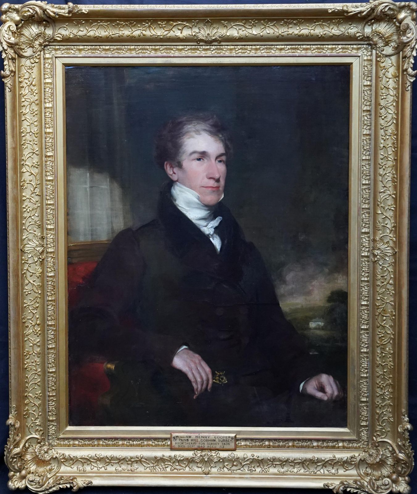 8668.0 Portrait Of William Cooper   British Victorian Art Male Portrait Oil Paintingcirca 1836 photo