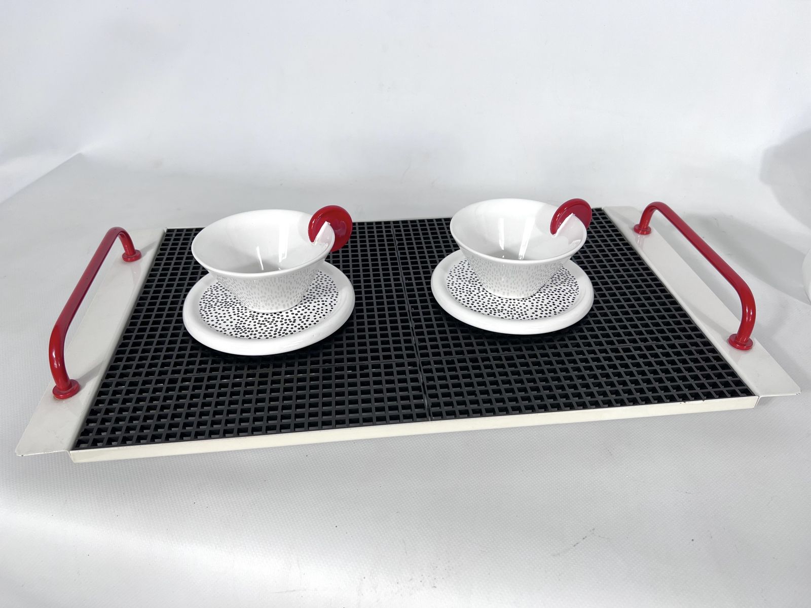 Ceramic Tea Set By Mas For Memphis Milano, 1980s, Set Of 7 photo buy