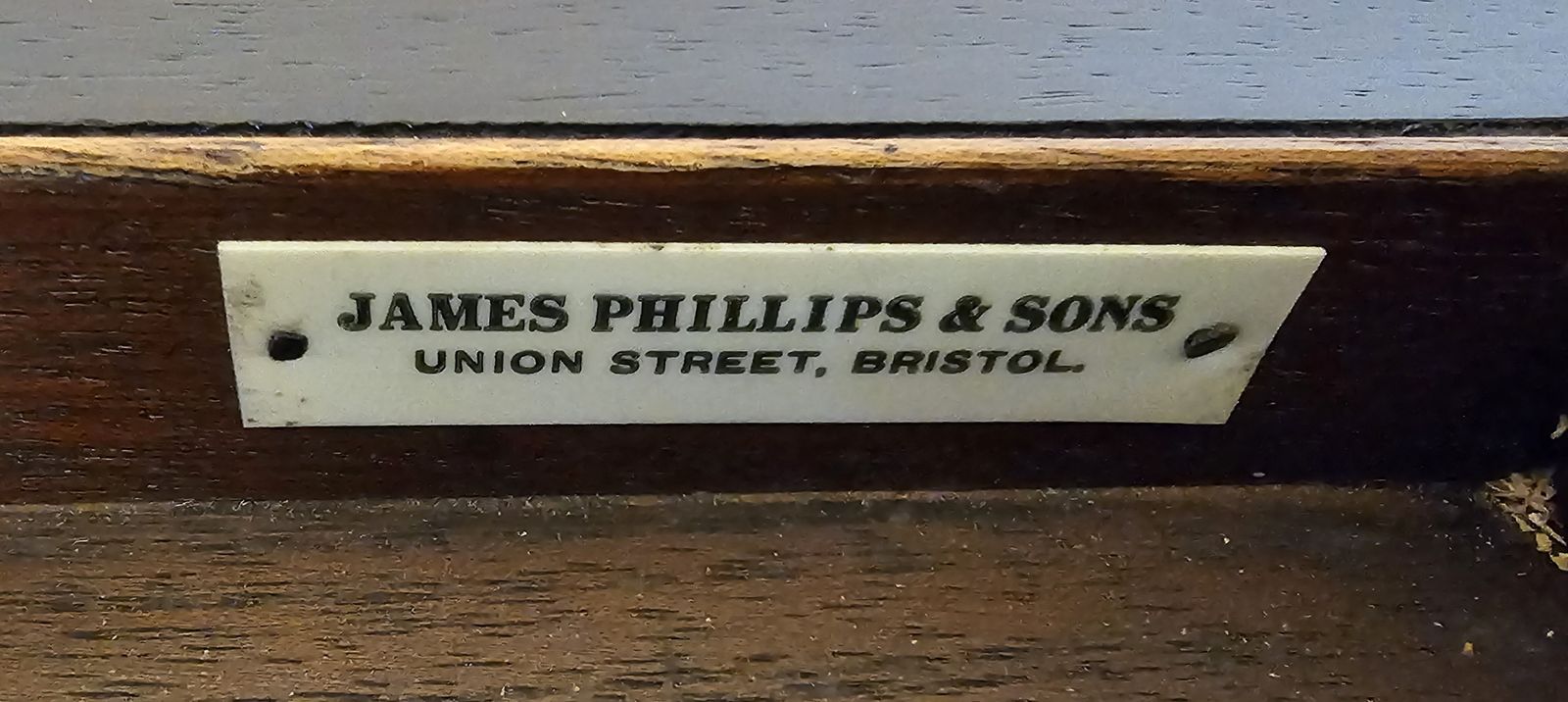 "James Phillips& Sons, Union Street, Bristol" Rosewood Card Table photo vinterior