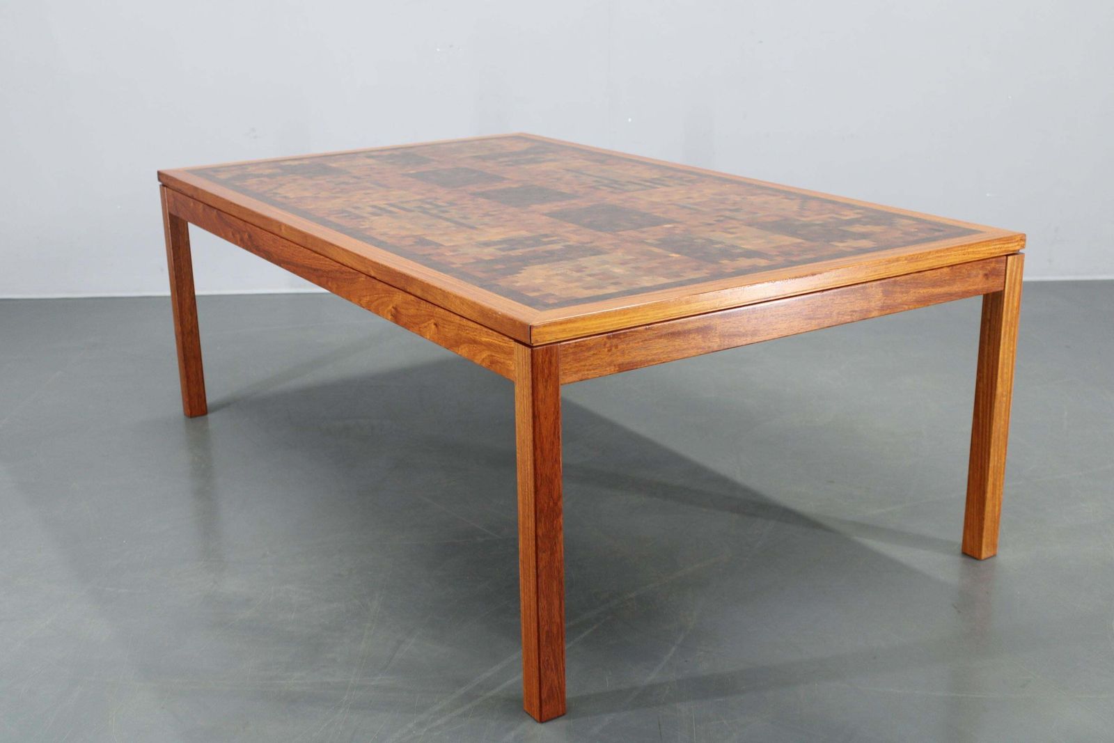1980s Danish End Grain Mosaic Coffee Table By Middelboe & Linduma For Tranekaer photo vinterior