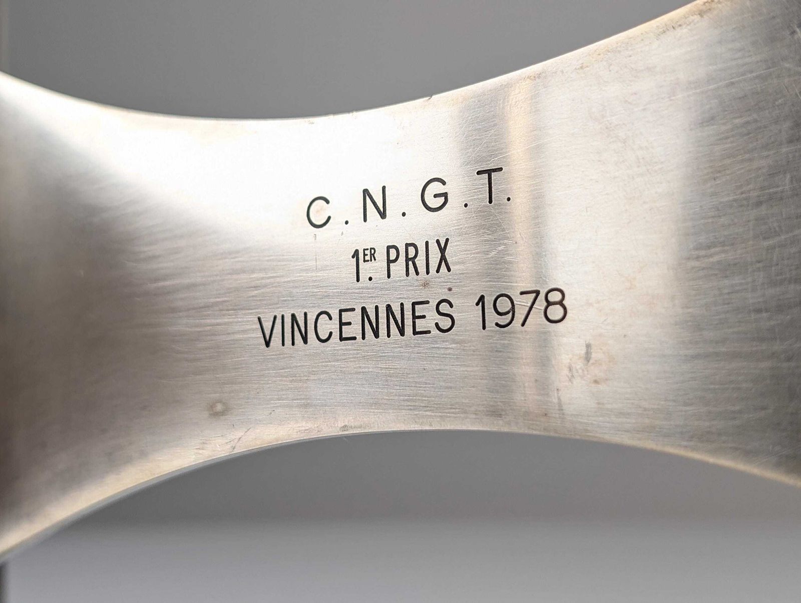 Candelabro De Roger Tallon Para Ravinet D'enfert, Premio Tenis Cngt 1978 photo for sale