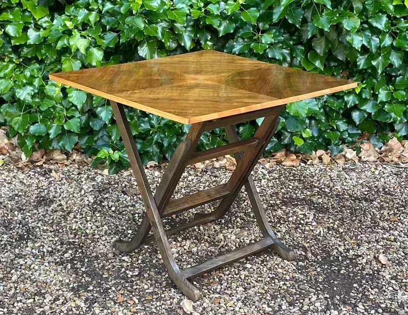 Vintage Meredew Walnut Folding Occasional Table photo Furniture