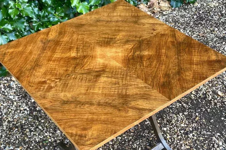 Vintage Meredew Walnut Folding Occasional Table photo vinterior