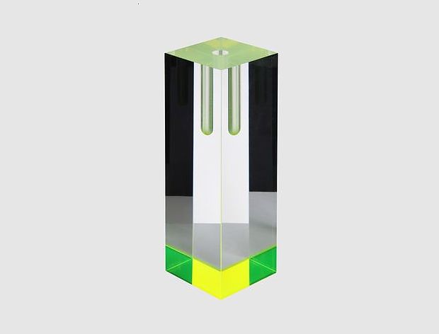 Tomoko Mizu Acrilic Vase In Yellow For Cappellini photo furniture