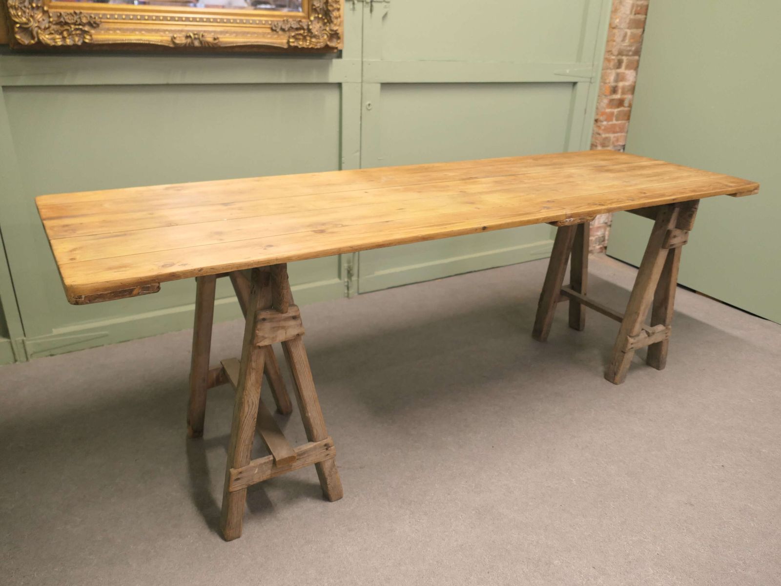 8ft Elm Harvest Table From South West France, Christmas Dinner Picnic Barbecue This Is A photo for sale