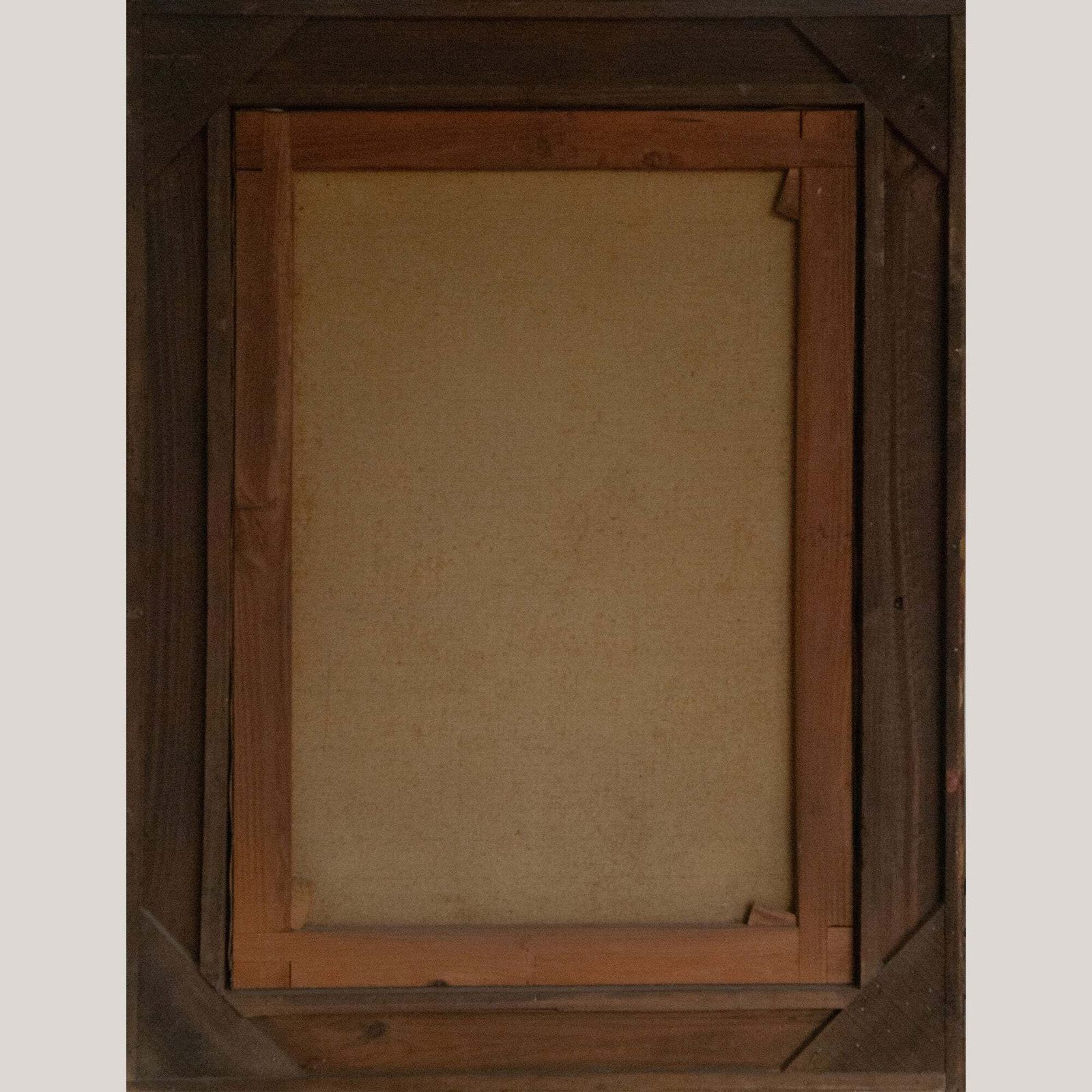 Portrait Of An Elderly Woman – Magnificent Hand Carved Gilded Frame photo vinterior