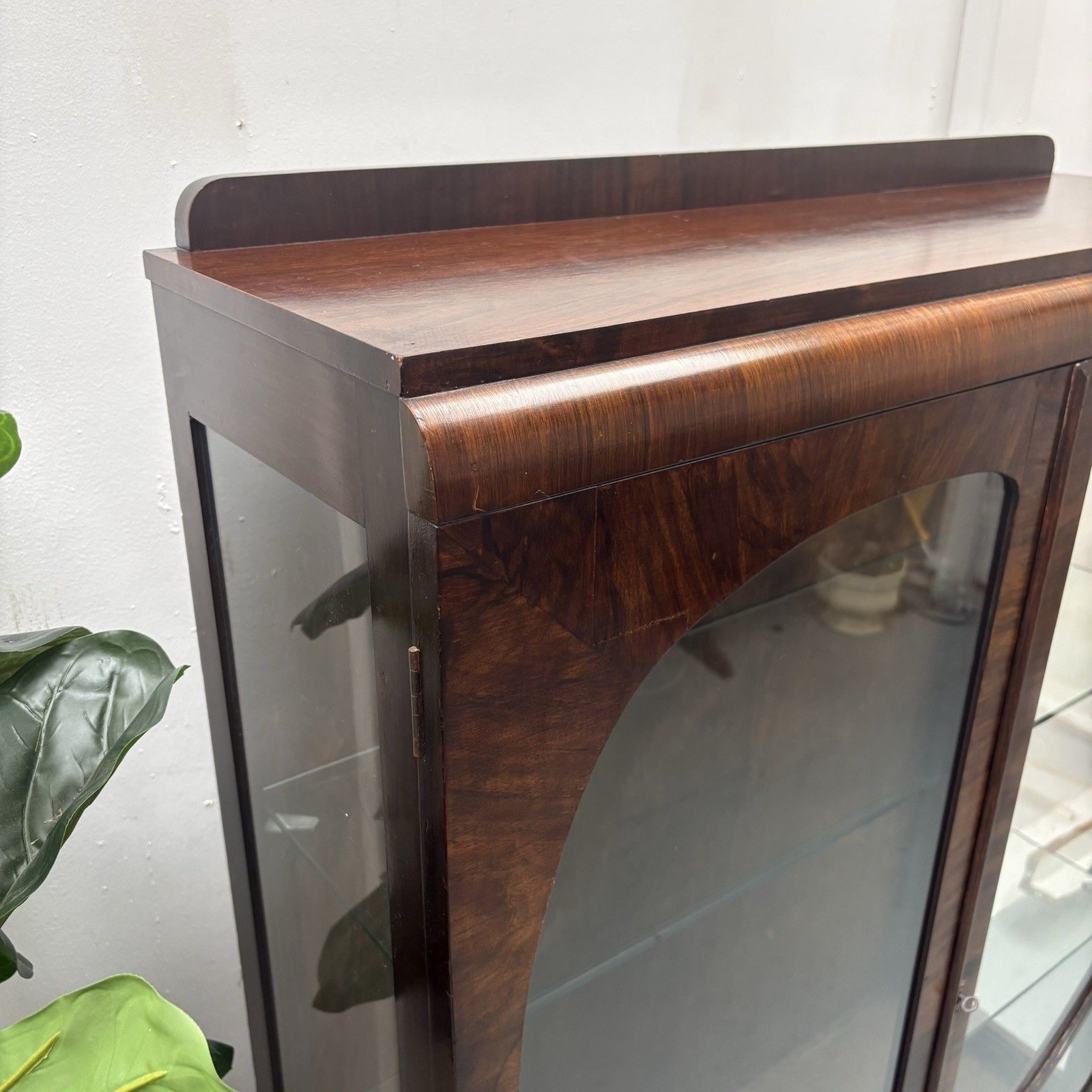Stunning Art Nouveau Dark Walnut Gin Drinks Cabinet 1910 1920s photo vinterior