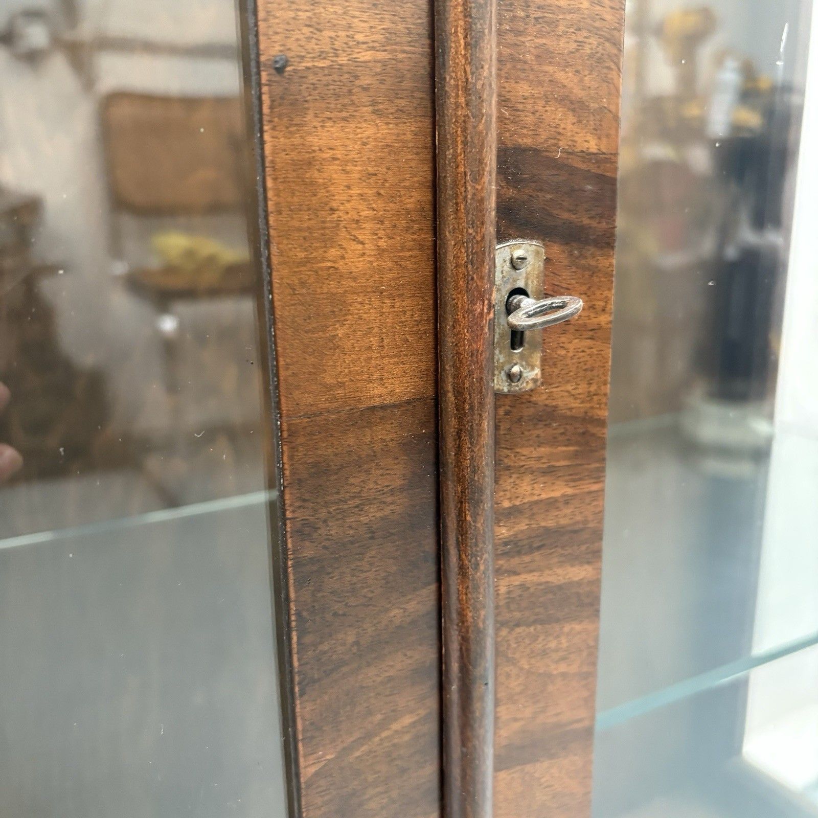 Stunning Art Nouveau Dark Walnut Gin Drinks Cabinet 1910 1920s photo vintage