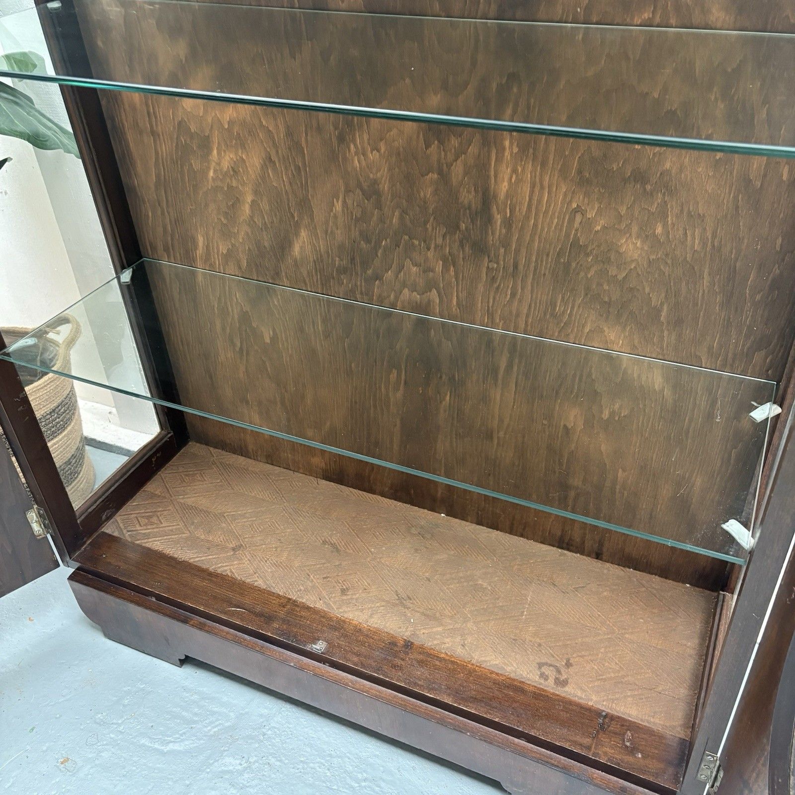 photo buy Stunning Art Nouveau Dark Walnut Gin Drinks Cabinet 1910 1920s