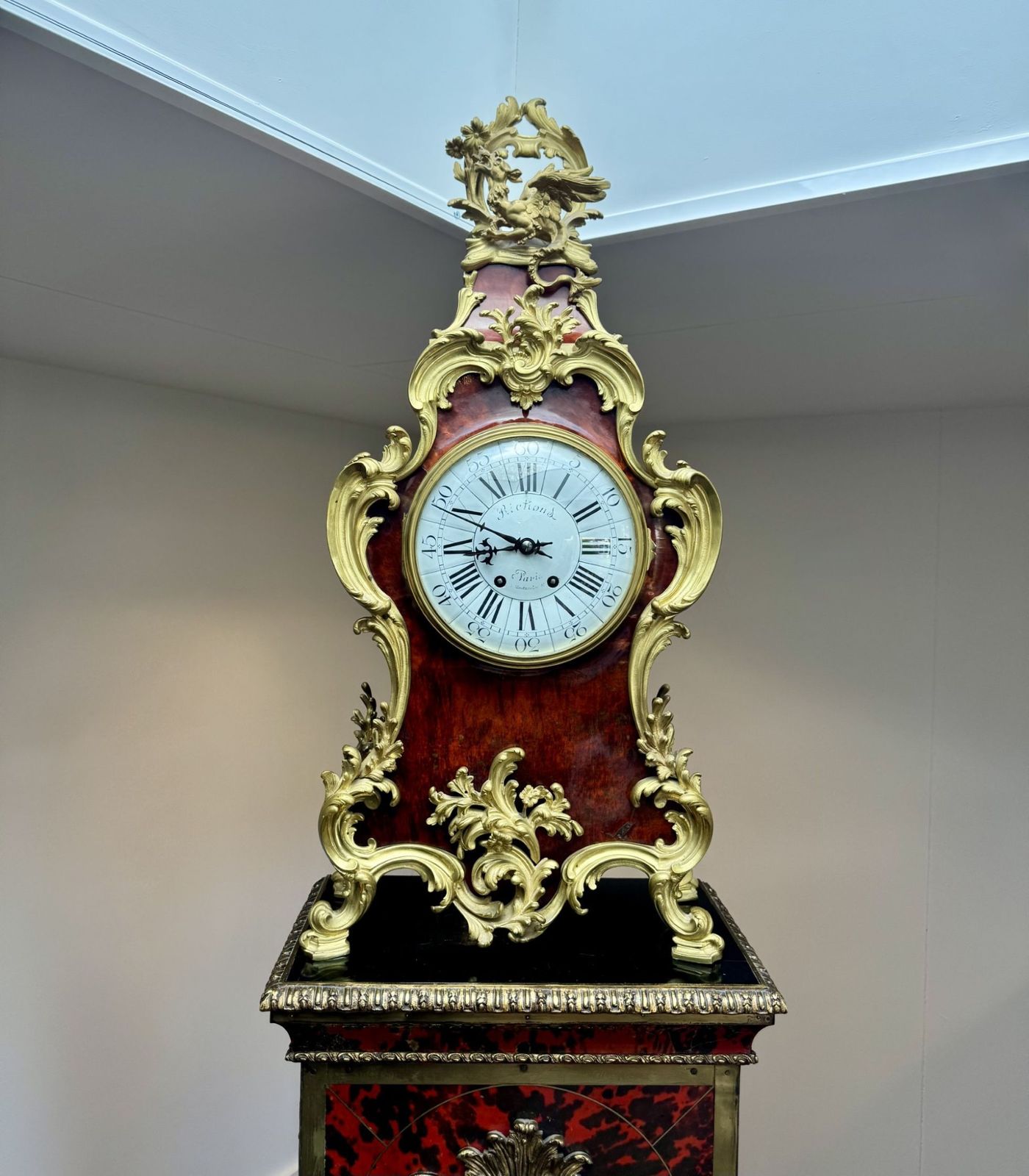 Outstanding Quality Antique 19th Century French Boulle Bracket Clock And Accompanying Pedestal photo for sale