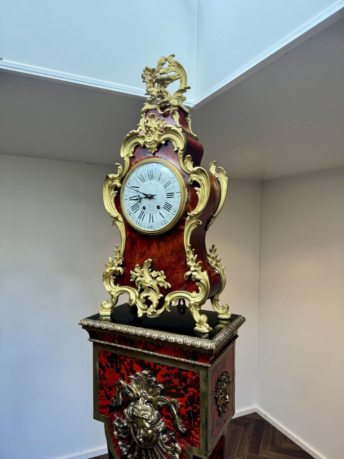 Outstanding Quality Antique 19th Century French Boulle Bracket Clock And Accompanying Pedestal photo vintage