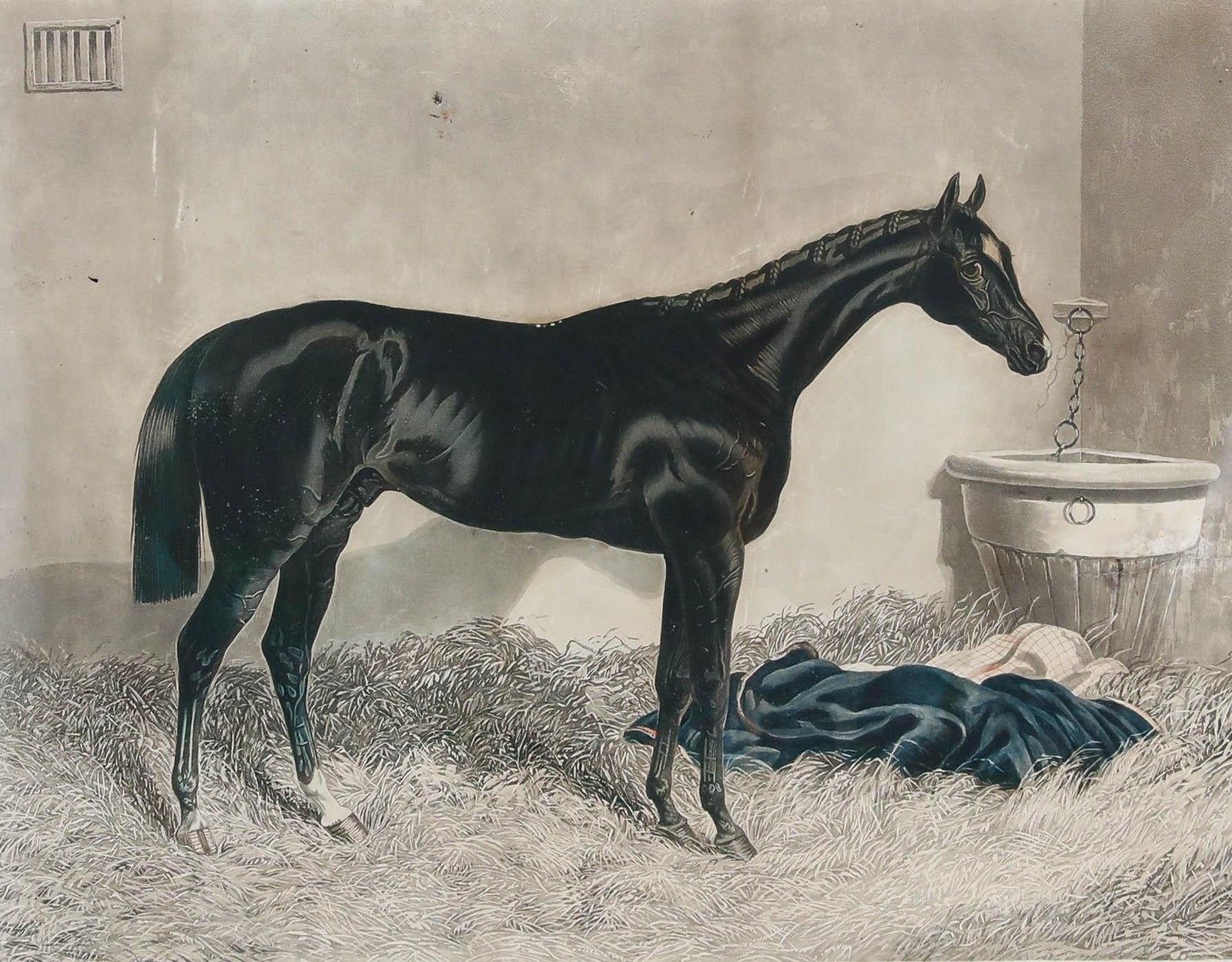 C. Hunt (1803 1877) After J.F. Herring (1795 1865) Aquatint, The Baron photo furniture
