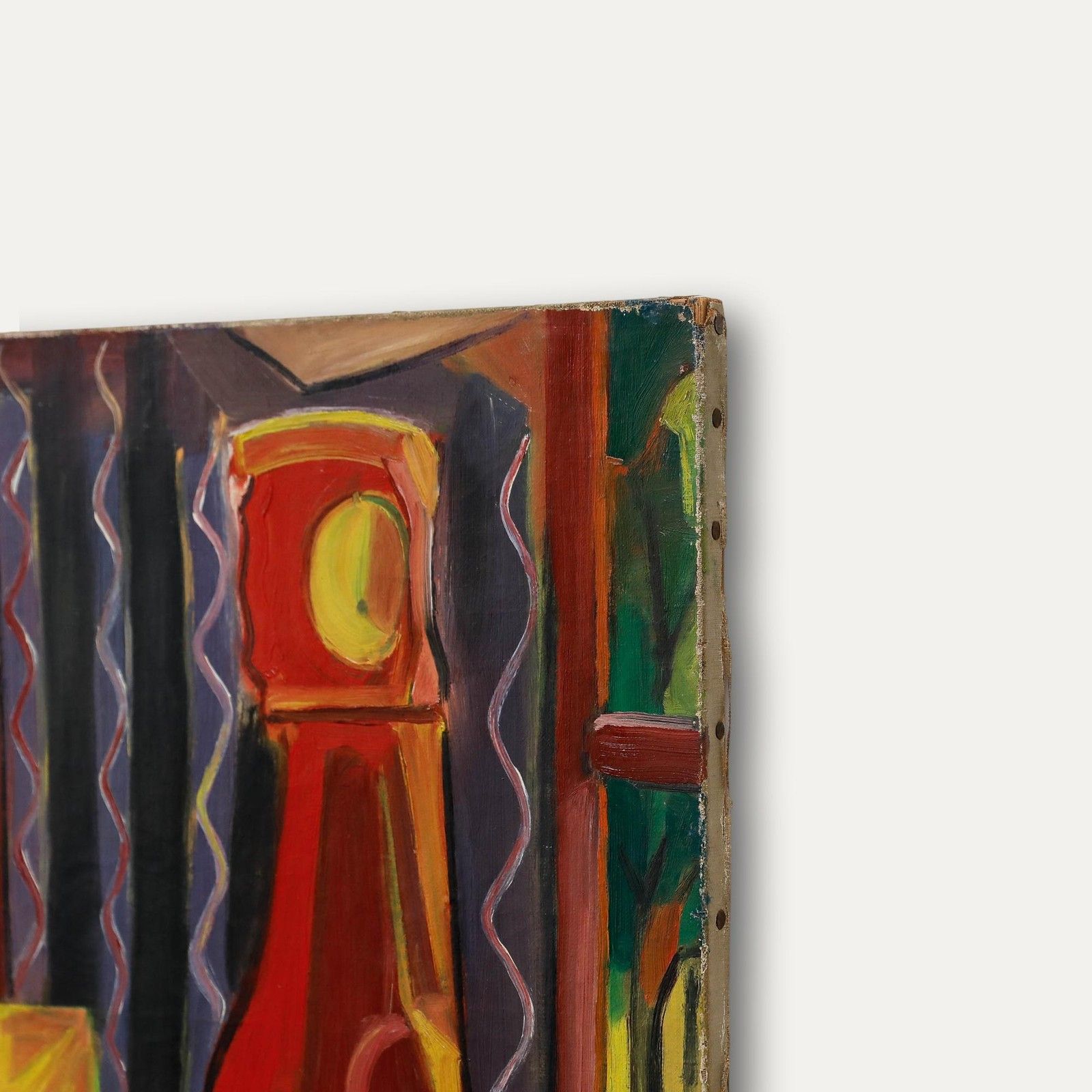 C. Van Severen 1944 Oil, Still Life With Grandfather Clock photo 495.0