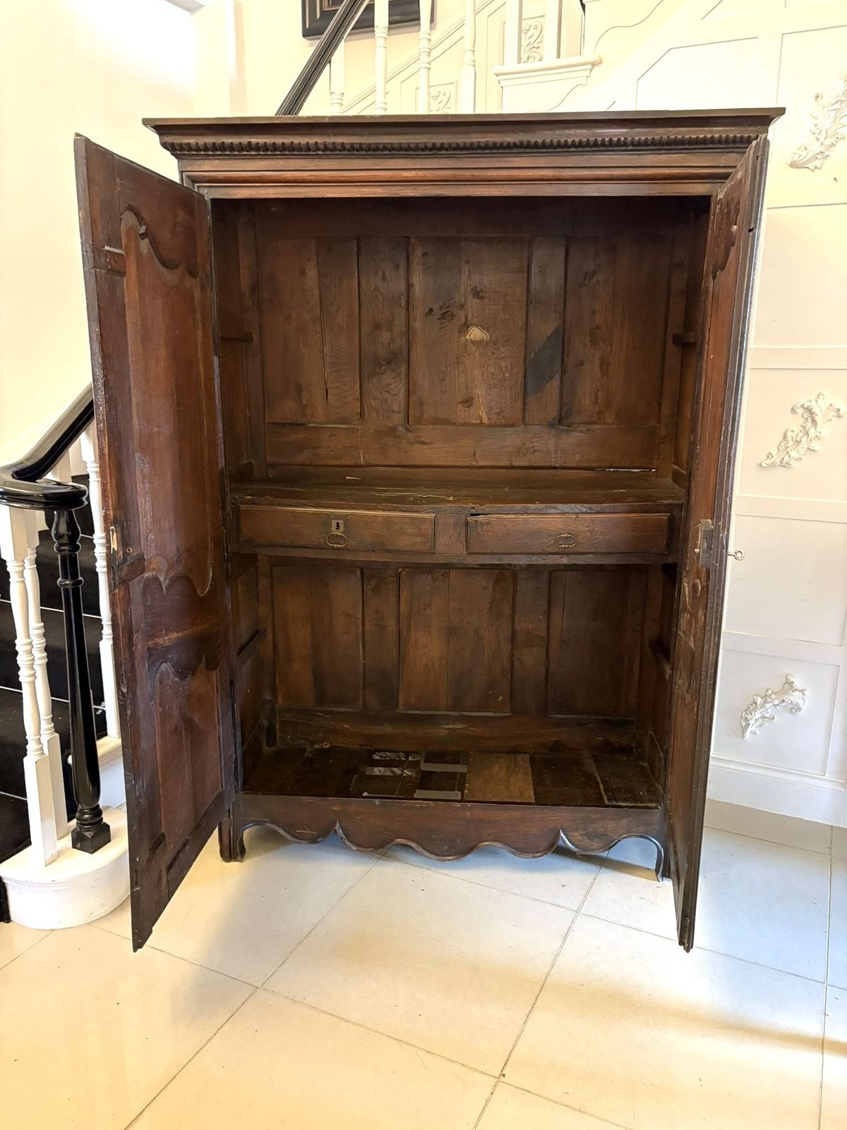 Magnificent Quality Late 17th Century Antique French Provincial Oak Armoire photo furniture