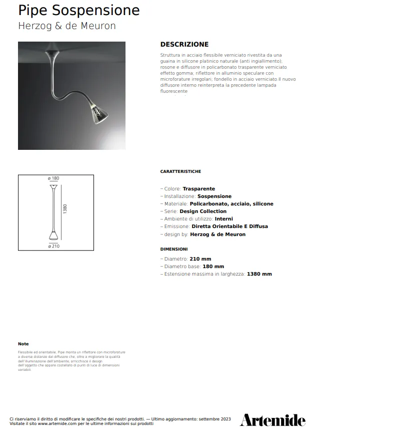 photo furniture Set Of 2 Italian Adjustable Fluorescent Wall Lamps By Herzog & De Meuron For Artemide, 2002