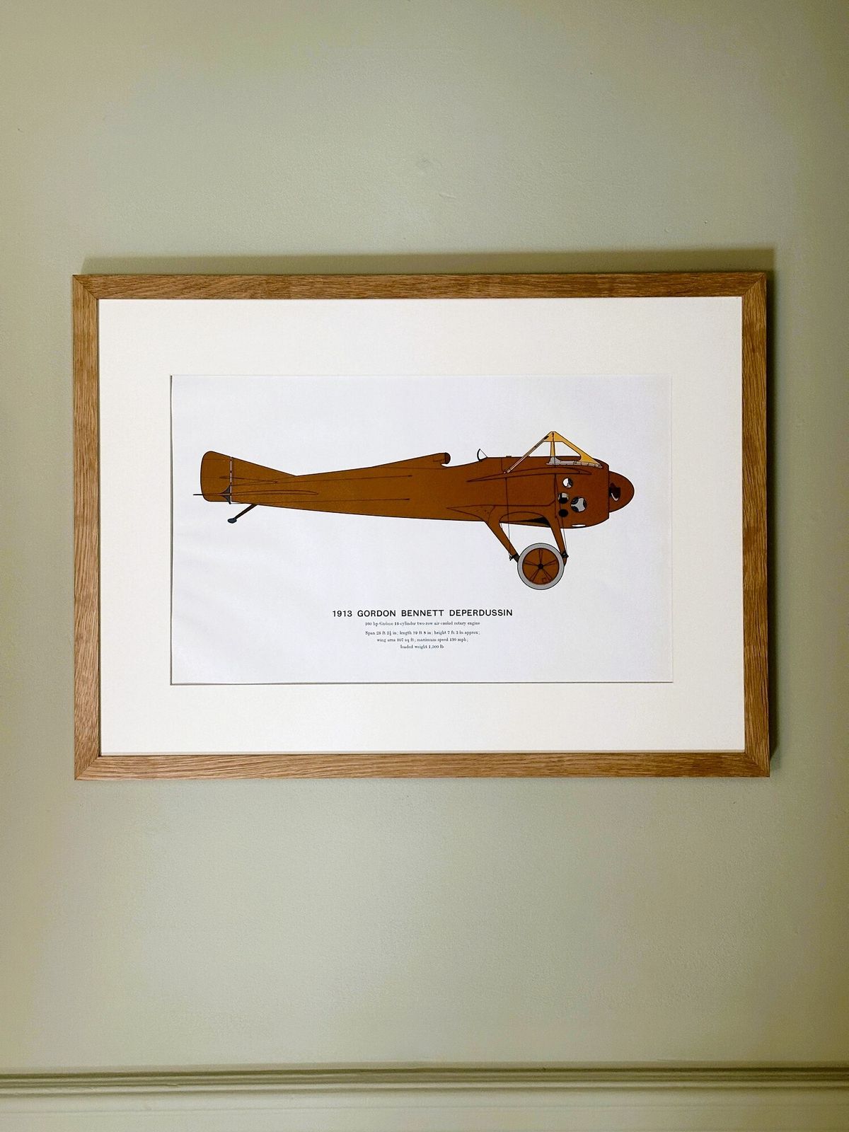 Set Of 4 Vintage Framed Aeroplane Lithograph Prints 1913 1917 photo furniture