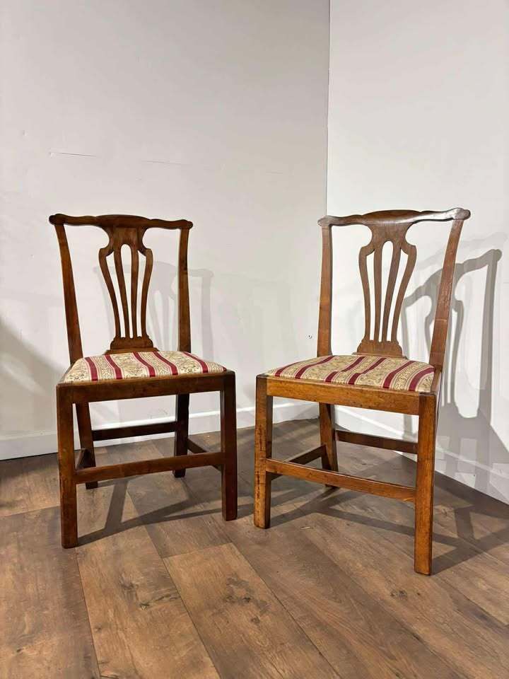 Pair Of Georgian Mahogany Side Chairs photo buy