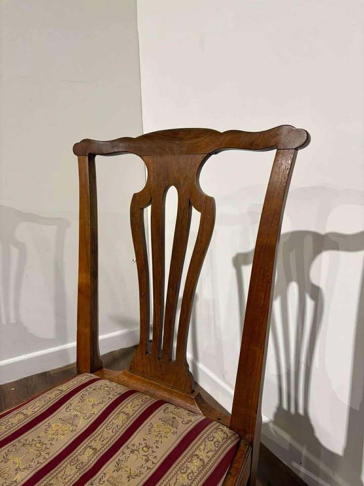 179.0 Pair Of Georgian Mahogany Side Chairs photo