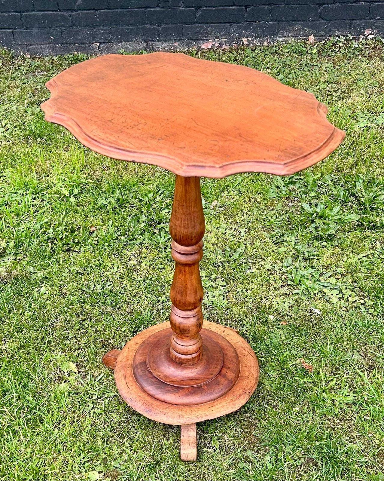 Victorian Mahogany Antique Side Table Vintage Wooden Arts And Crafts Hall Desk Industrial Occasional Wine