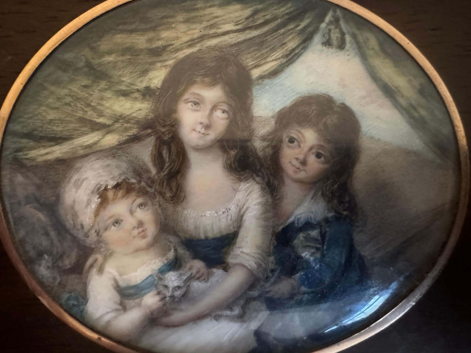 18th Century Portrait Miniature Attributed To Charles Hayter (1761  1835) photo furniture
