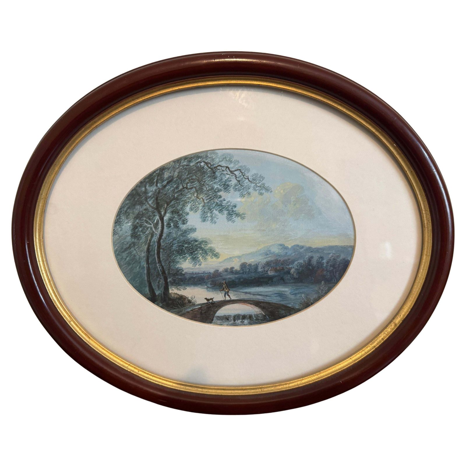 Set Of 3 Framed 19th Century Watercolours   Pastoral Landscape Scenes